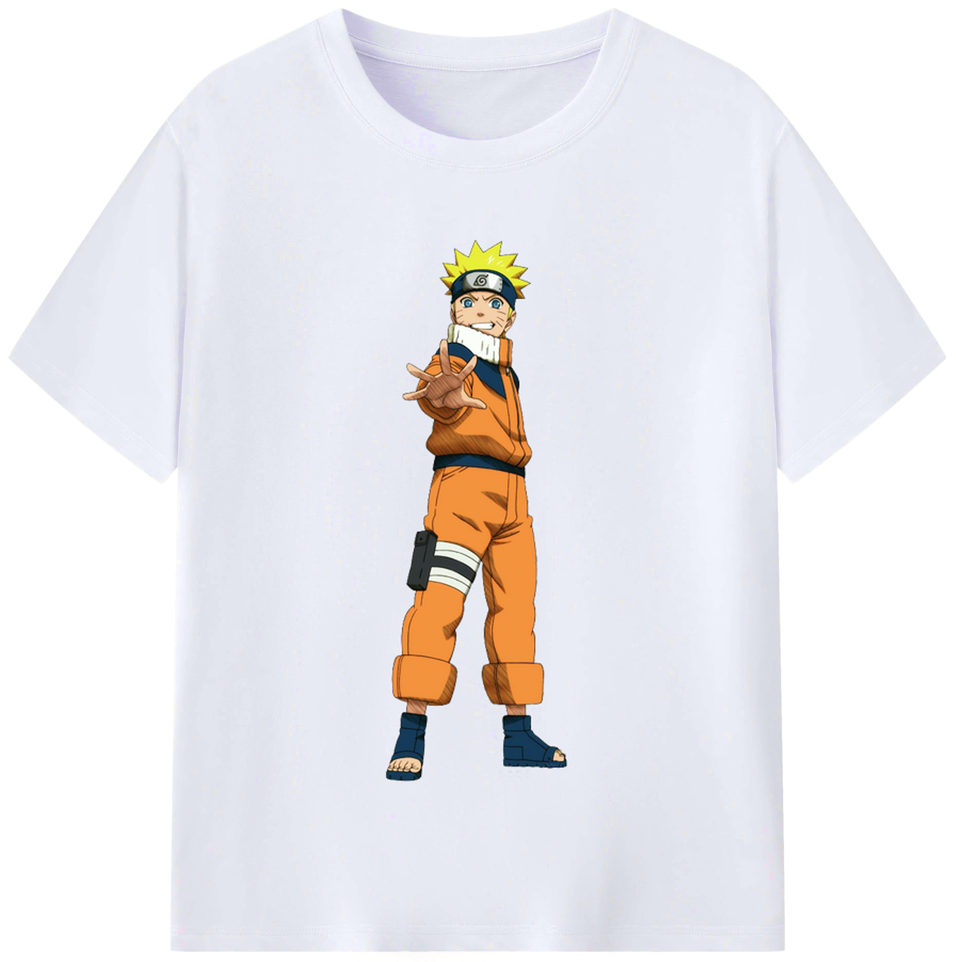 （画像用） NARUTO -ナルト- うずまき ナルト Uzumaki Naruto レディースカジュアルプリントTシャツ（綿100％）