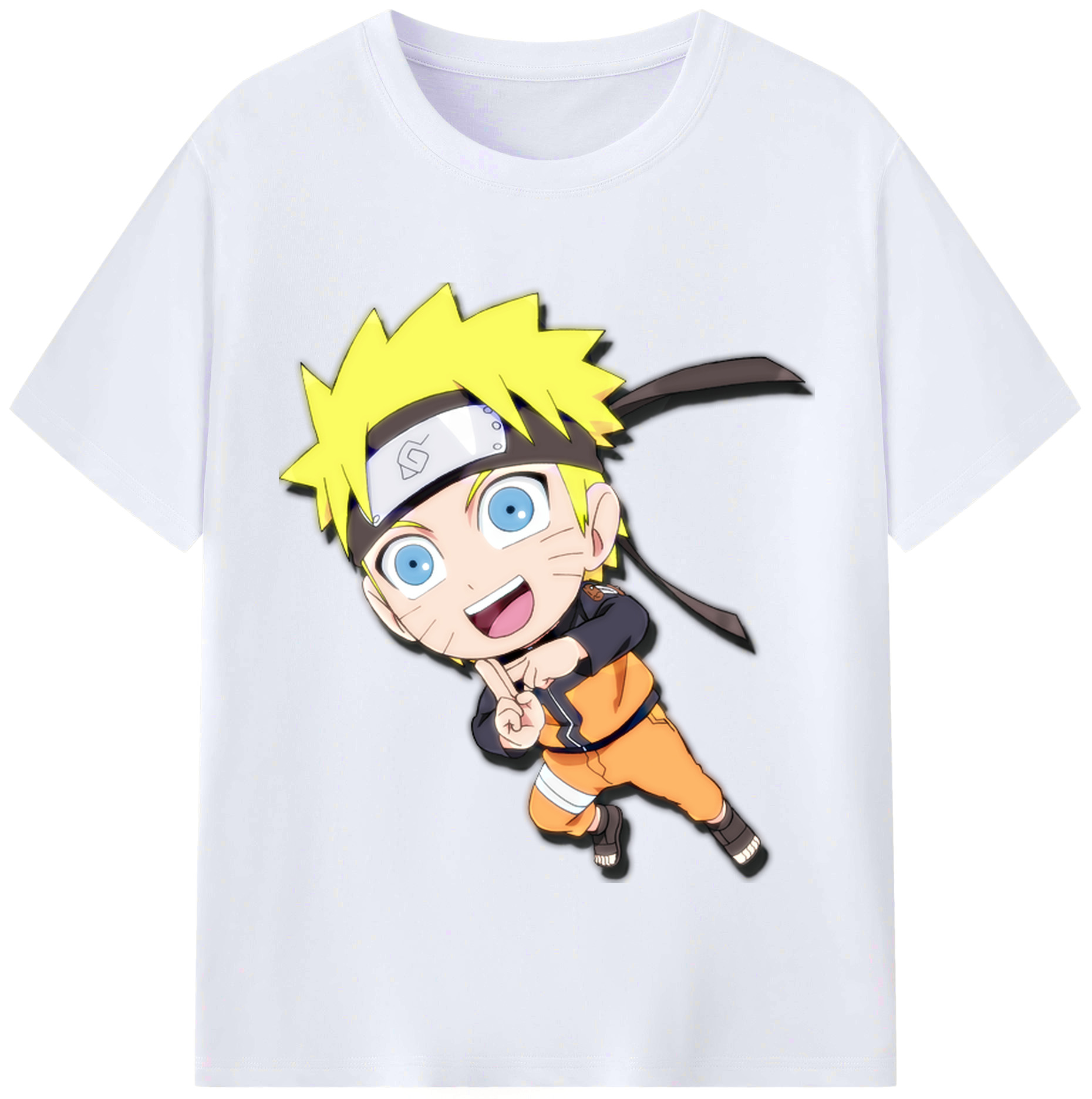 （画像用） NARUTO -ナルト- うずまき ナルト Uzumaki Naruto レディースカジュアルプリントTシャツ（綿100％）