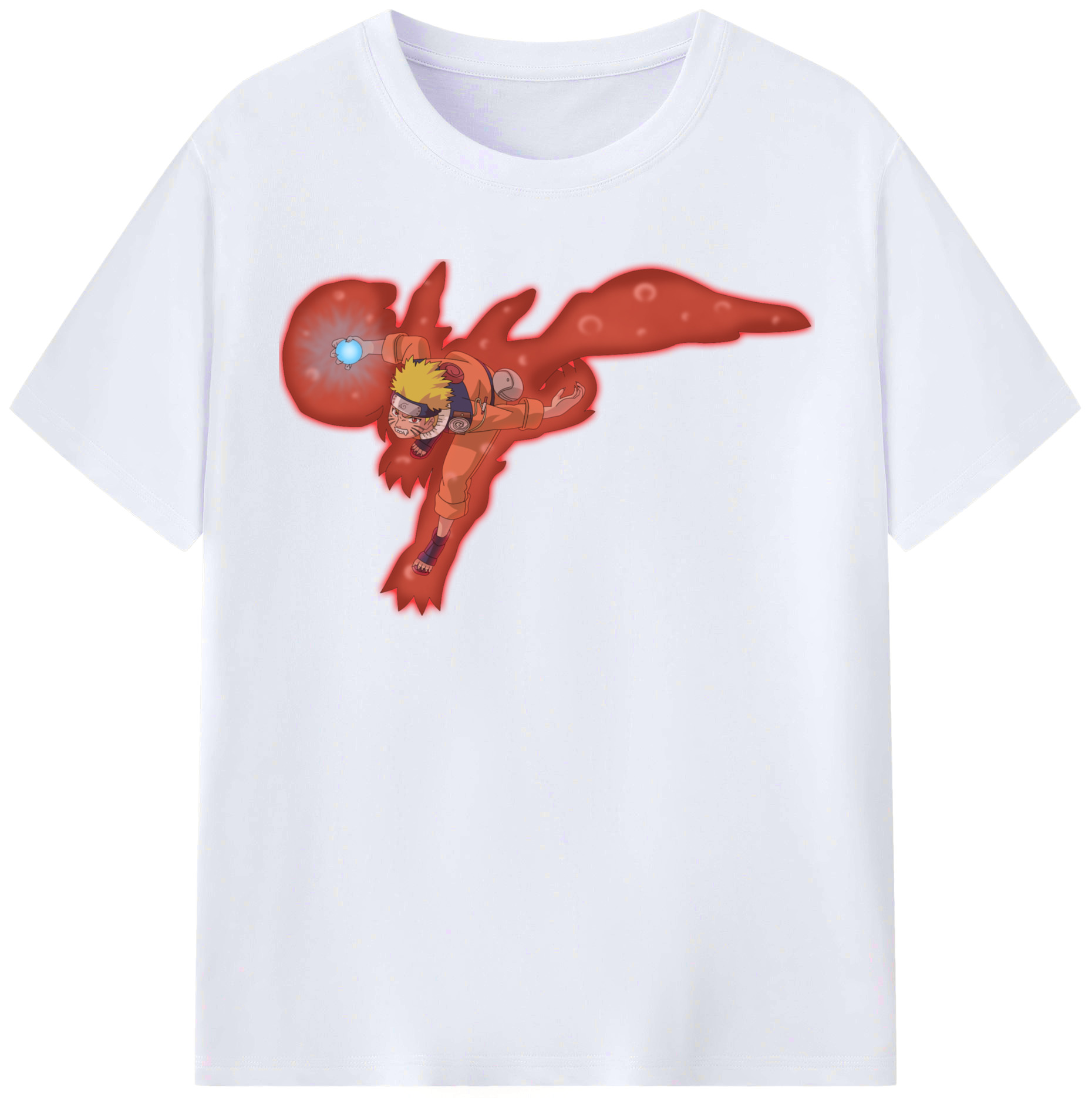 （画像用） NARUTO -ナルト- うずまき ナルト Uzumaki Naruto レディースカジュアルプリントTシャツ（綿100％）