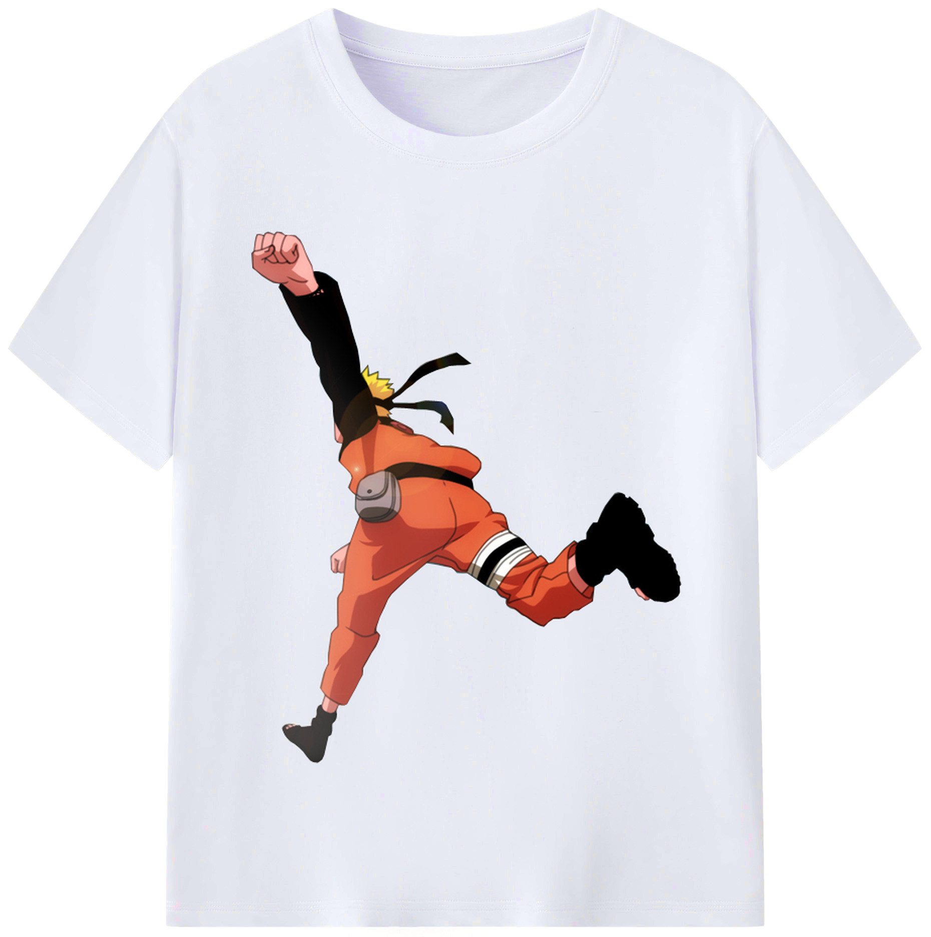 （画像用） NARUTO -ナルト- うずまき ナルト Uzumaki Naruto レディースカジュアルプリントTシャツ（綿100％）