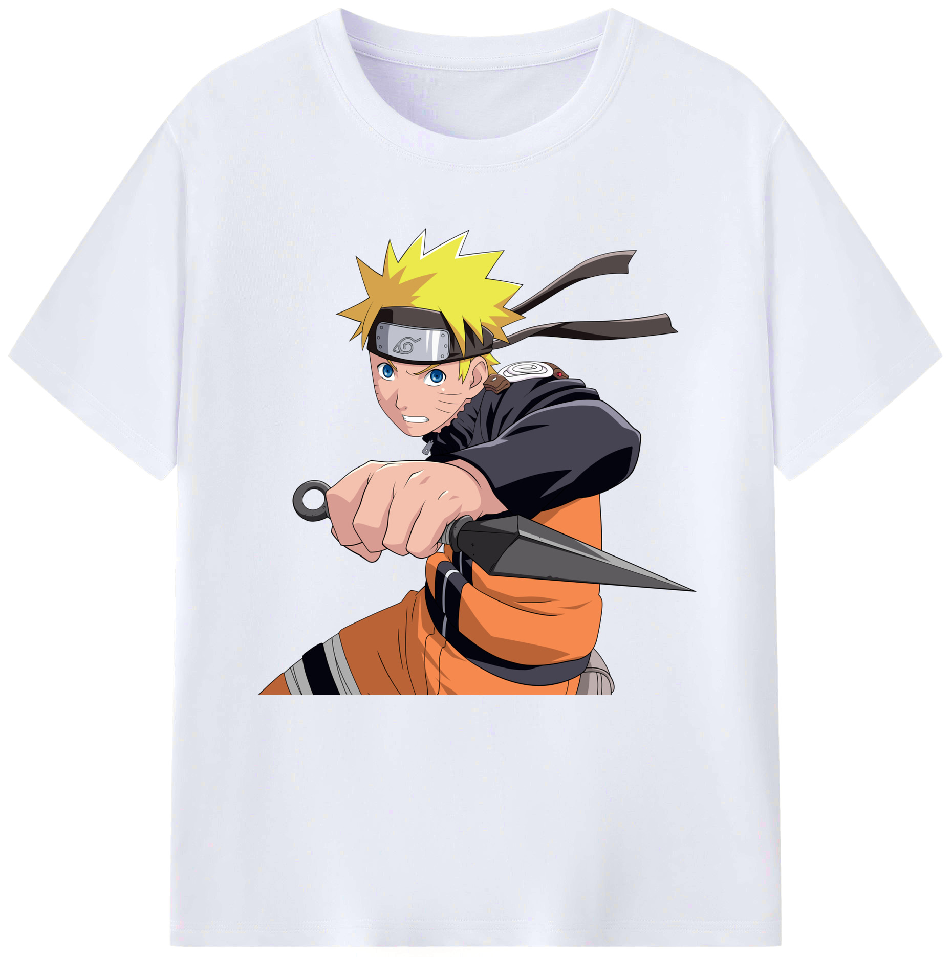 （画像用） NARUTO -ナルト- うずまき ナルト Uzumaki Naruto レディースカジュアルプリントTシャツ（綿100％）
