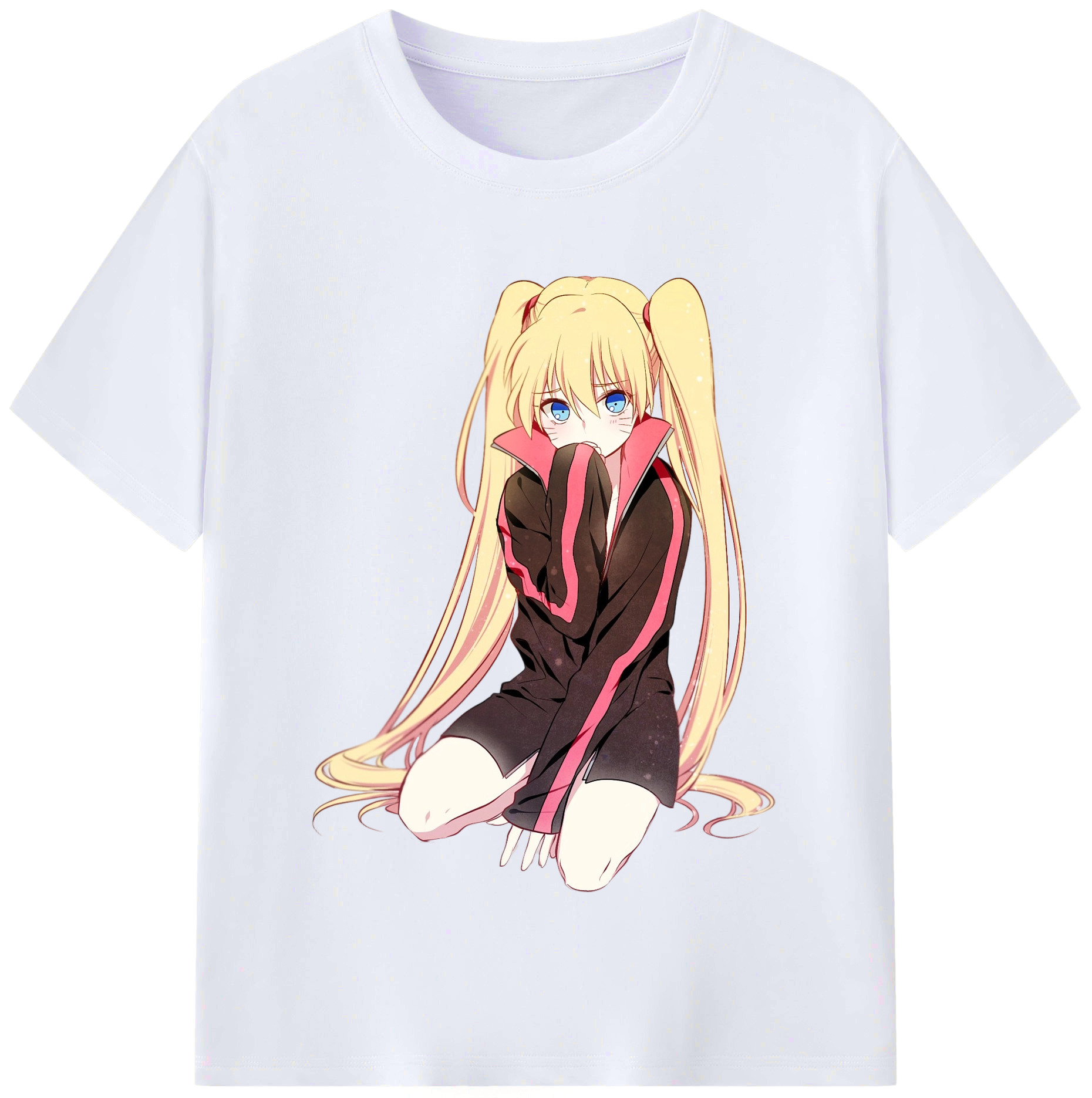 （画像用） NARUTO -ナルト- うずまき ナルト Uzumaki Naruto レディースカジュアルプリントTシャツ（綿100％）