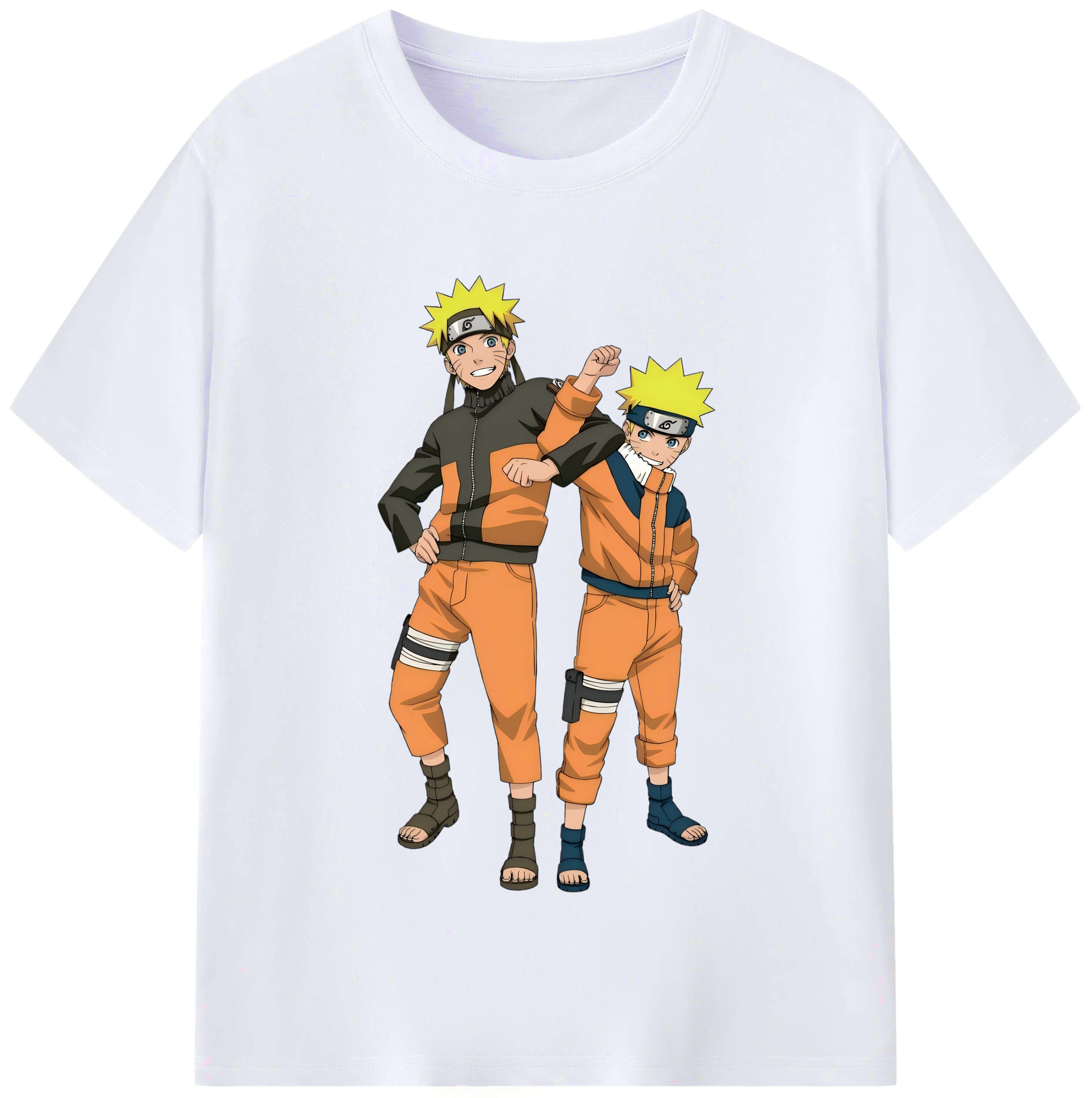 （画像用） NARUTO -ナルト- うずまき ナルト Uzumaki Naruto レディースカジュアルプリントTシャツ（綿100％）