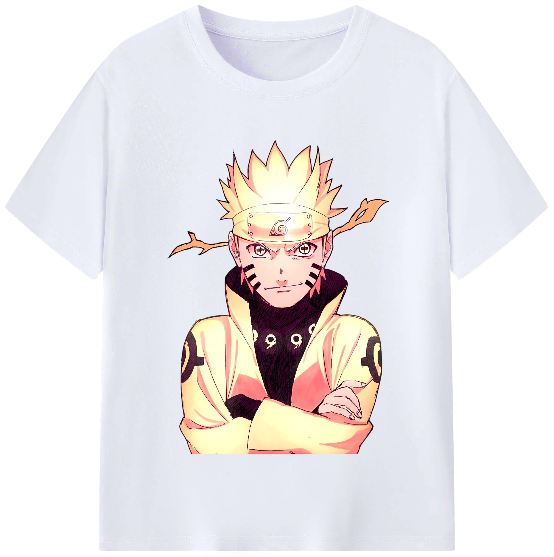 （画像用） NARUTO -ナルト- うずまき ナルト Uzumaki Naruto レディースカジュアルプリントTシャツ（綿100％）
