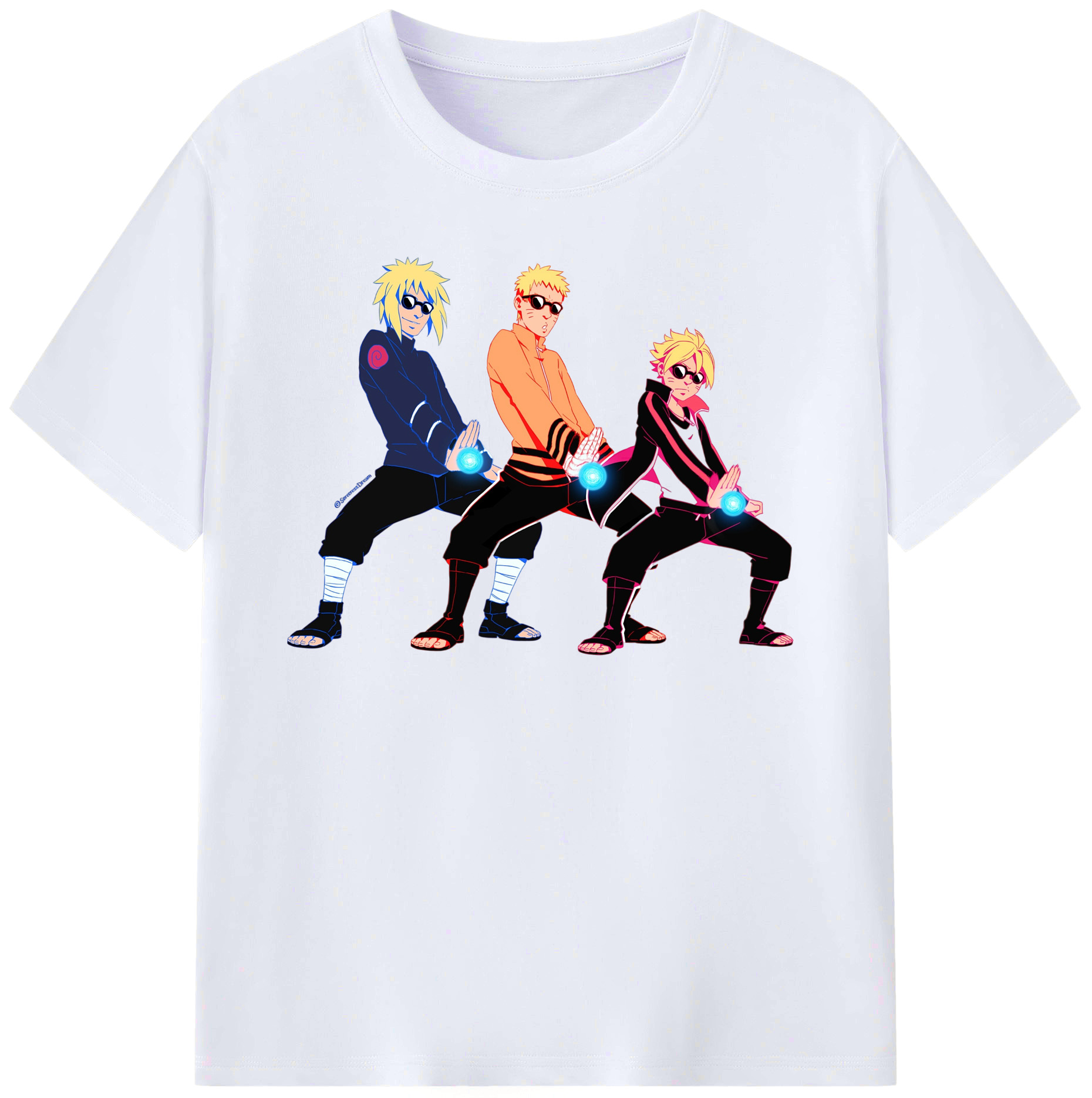（画像用） NARUTO -ナルト- うずまき ナルト Uzumaki Naruto レディースカジュアルプリントTシャツ（綿100％）