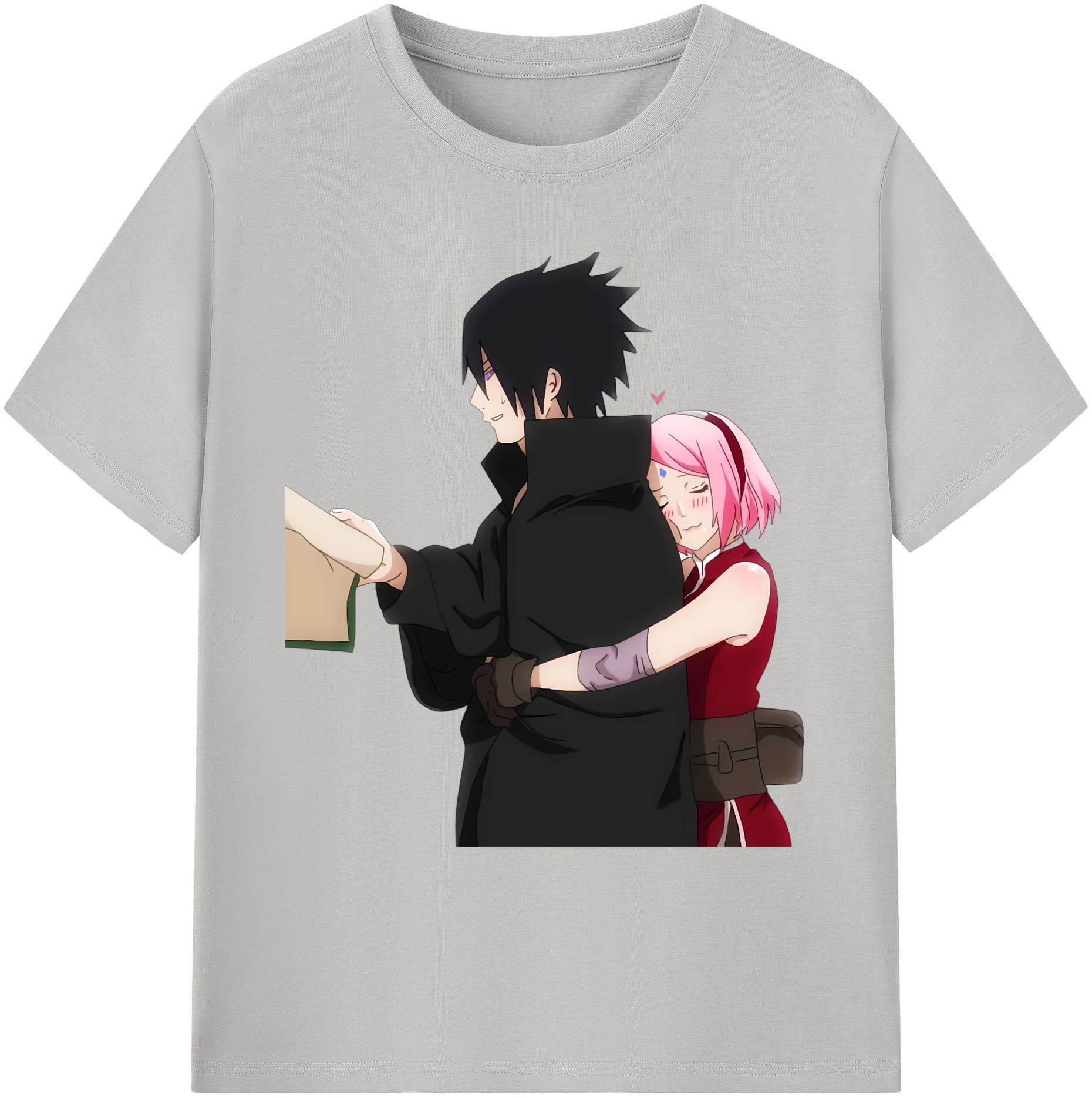 （画像用） NARUTO -ナルト- うちは サスケ Uchiha Sasuke 綿100％ メンズ半袖Tシャツ｜肌触りやわらか＆通気性