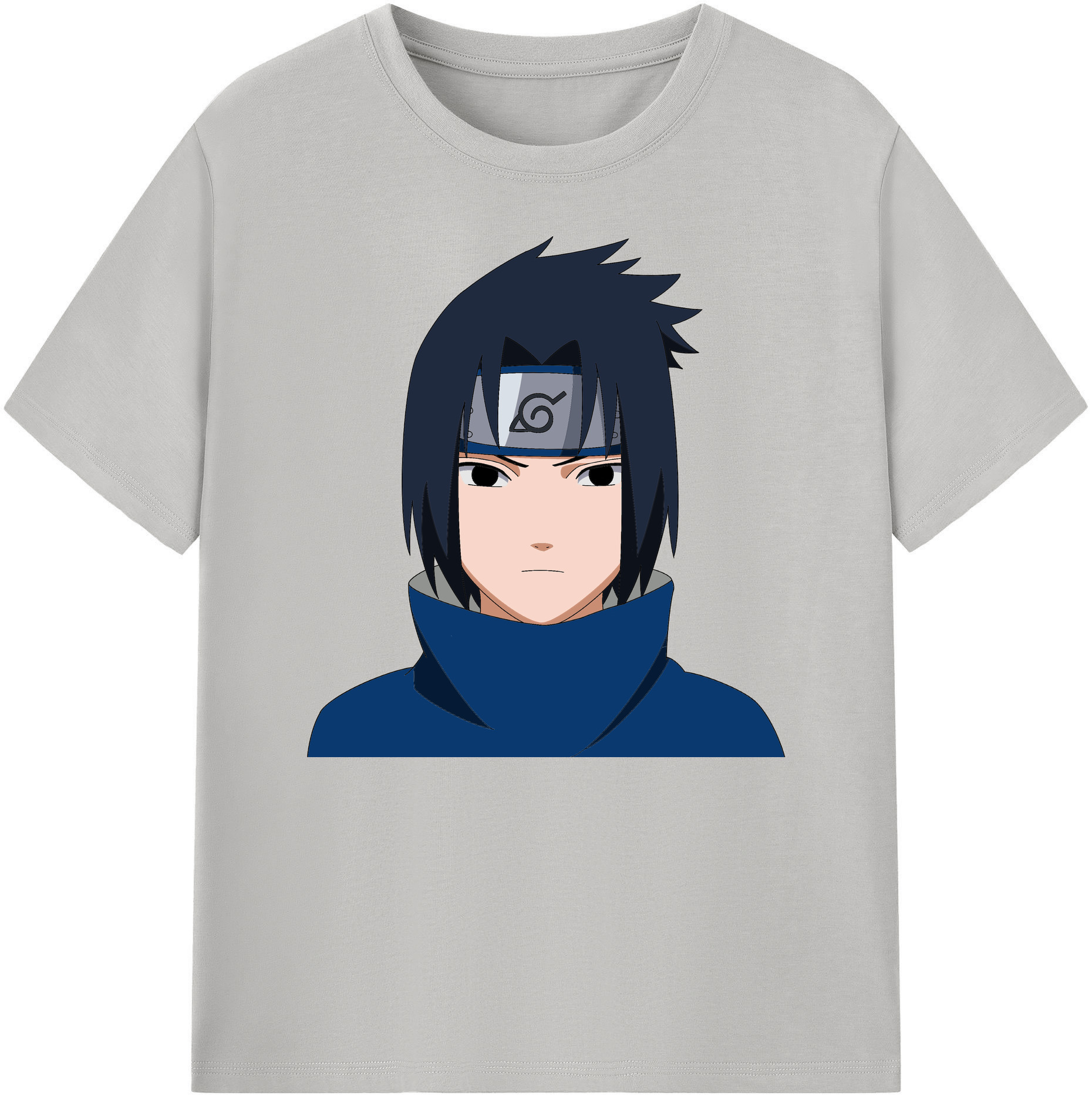 （画像用） NARUTO -ナルト- うちは サスケ Uchiha Sasuke 綿100％ メンズ半袖Tシャツ｜肌触りやわらか＆通気性