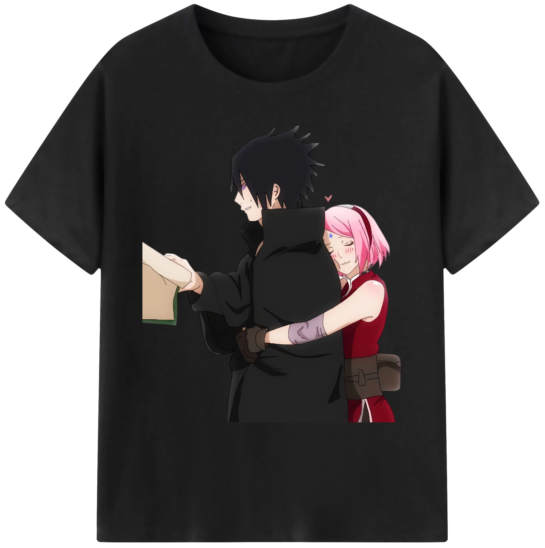 （画像用） NARUTO -ナルト- うちは サスケ Uchiha Sasuke 綿100％ メンズ半袖Tシャツ｜肌触りやわらか＆通気性