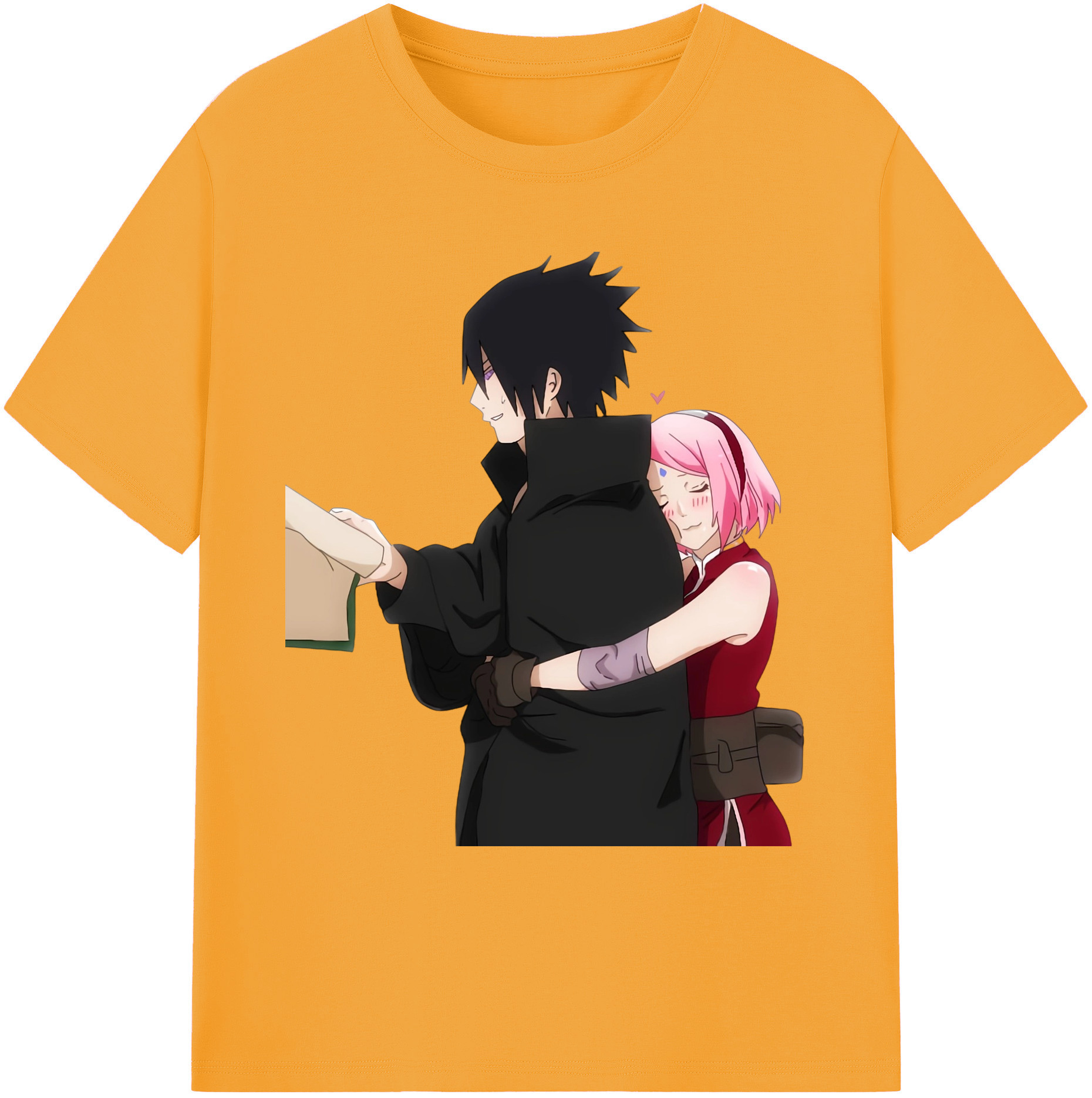 （画像用） NARUTO -ナルト- うちは サスケ Uchiha Sasuke 綿100％ メンズ半袖Tシャツ｜肌触りやわらか＆通気性