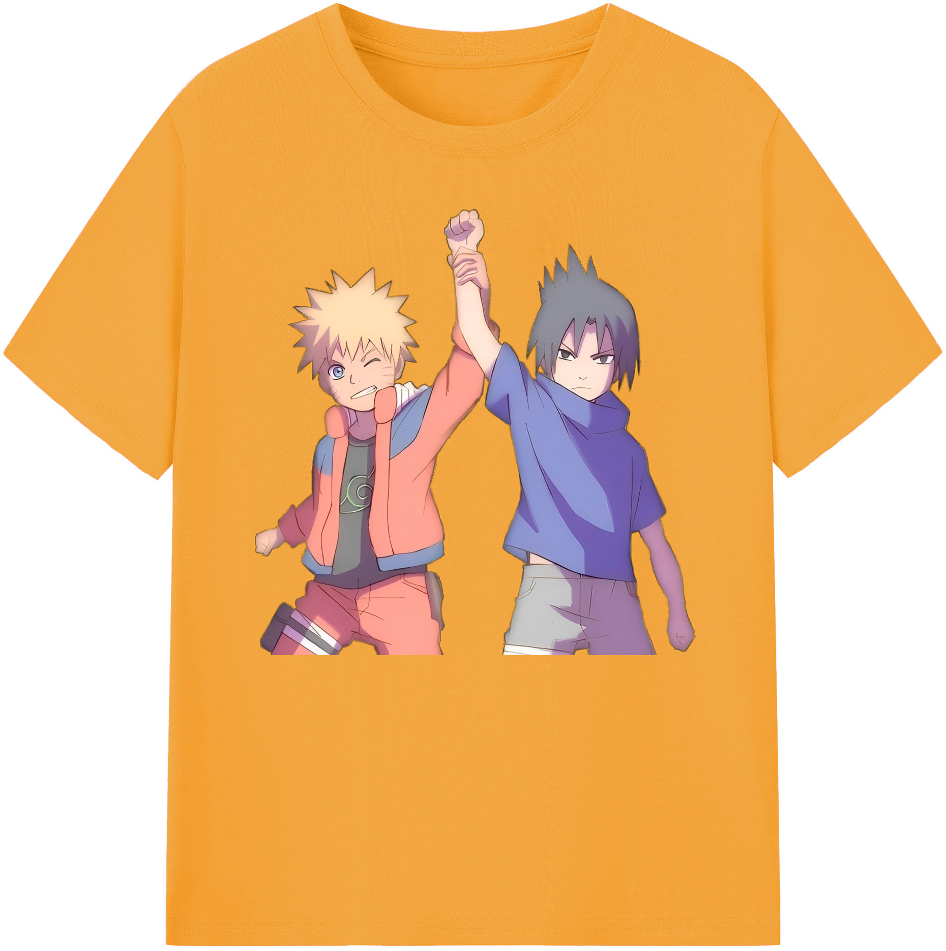 （画像用） NARUTO -ナルト- うちは サスケ Uchiha Sasuke 綿100％ メンズ半袖Tシャツ｜肌触りやわらか＆通気性
