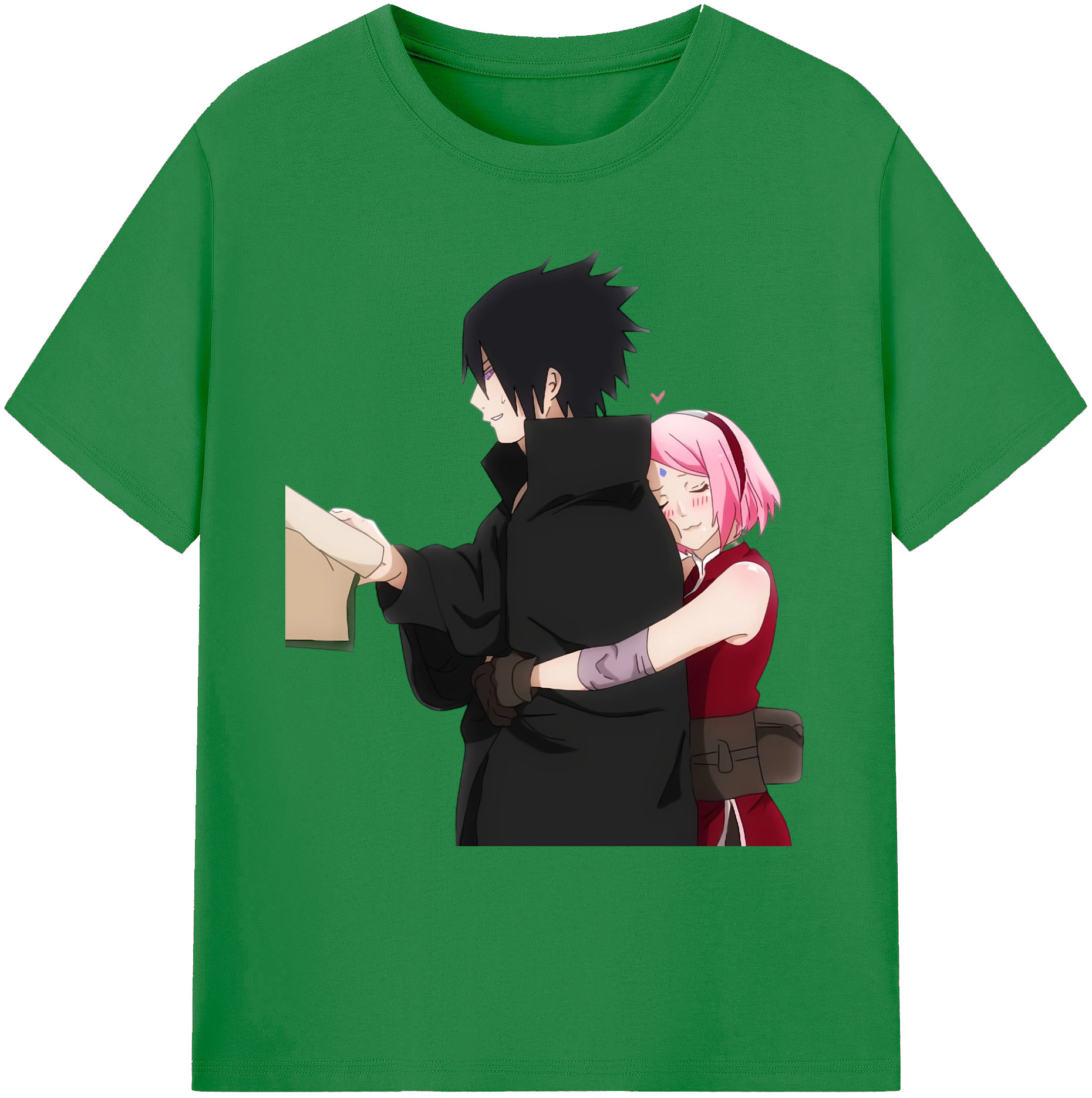（画像用） NARUTO -ナルト- うちは サスケ Uchiha Sasuke 綿100％ メンズ半袖Tシャツ｜肌触りやわらか＆通気性