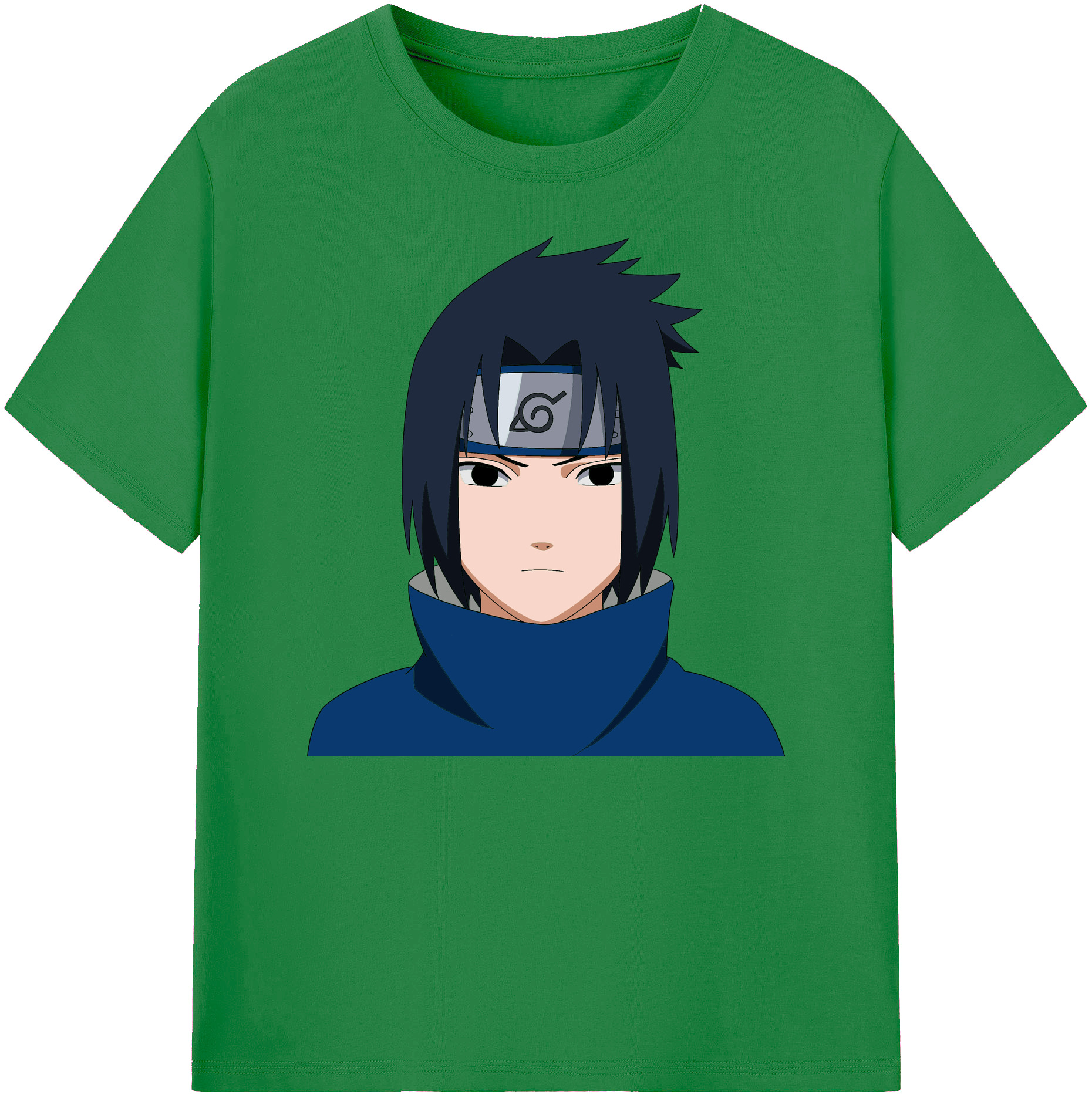 （画像用） NARUTO -ナルト- うちは サスケ Uchiha Sasuke 綿100％ メンズ半袖Tシャツ｜肌触りやわらか＆通気性