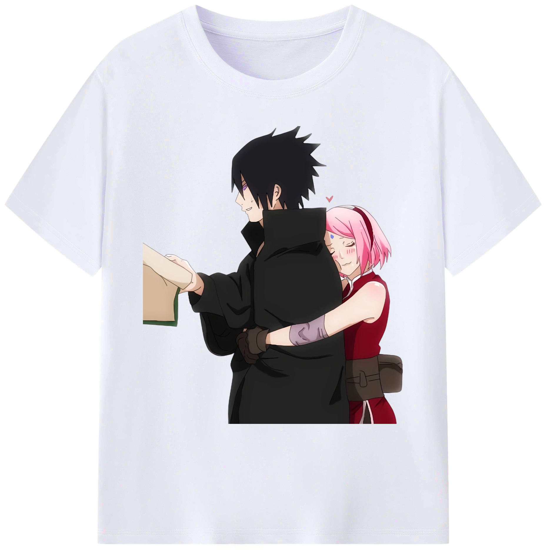 （画像用） NARUTO -ナルト- うちは サスケ Uchiha Sasuke 綿100％ メンズ半袖Tシャツ｜肌触りやわらか＆通気性