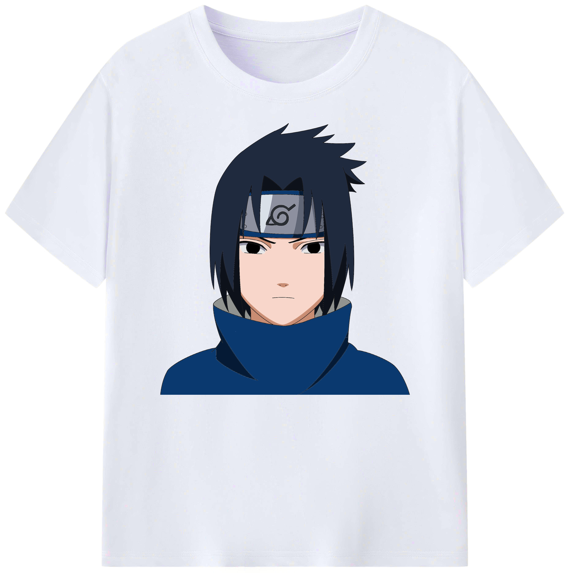 （画像用） NARUTO -ナルト- うちは サスケ Uchiha Sasuke 綿100％ メンズ半袖Tシャツ｜肌触りやわらか＆通気性