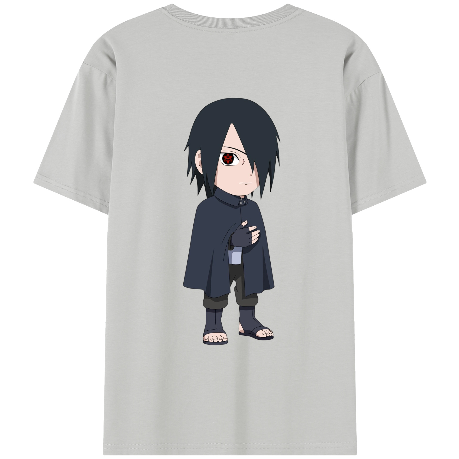 （画像用） NARUTO -ナルト- うちは サスケ Uchiha Sasuke レディース半袖Tシャツ(バックプリント)