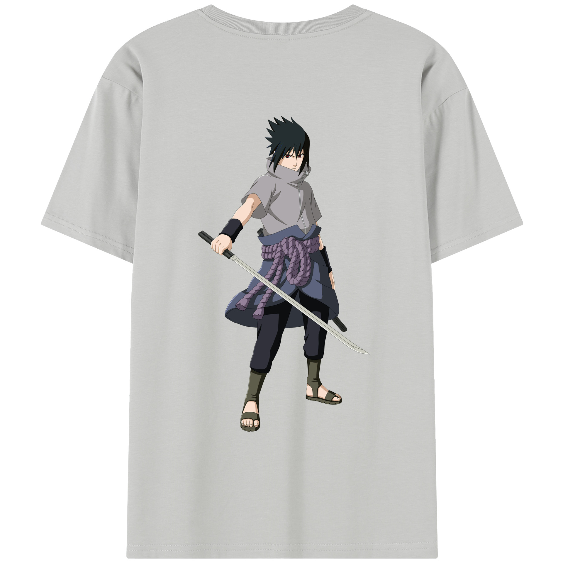（画像用） NARUTO -ナルト- うちは サスケ Uchiha Sasuke レディース半袖Tシャツ(バックプリント)