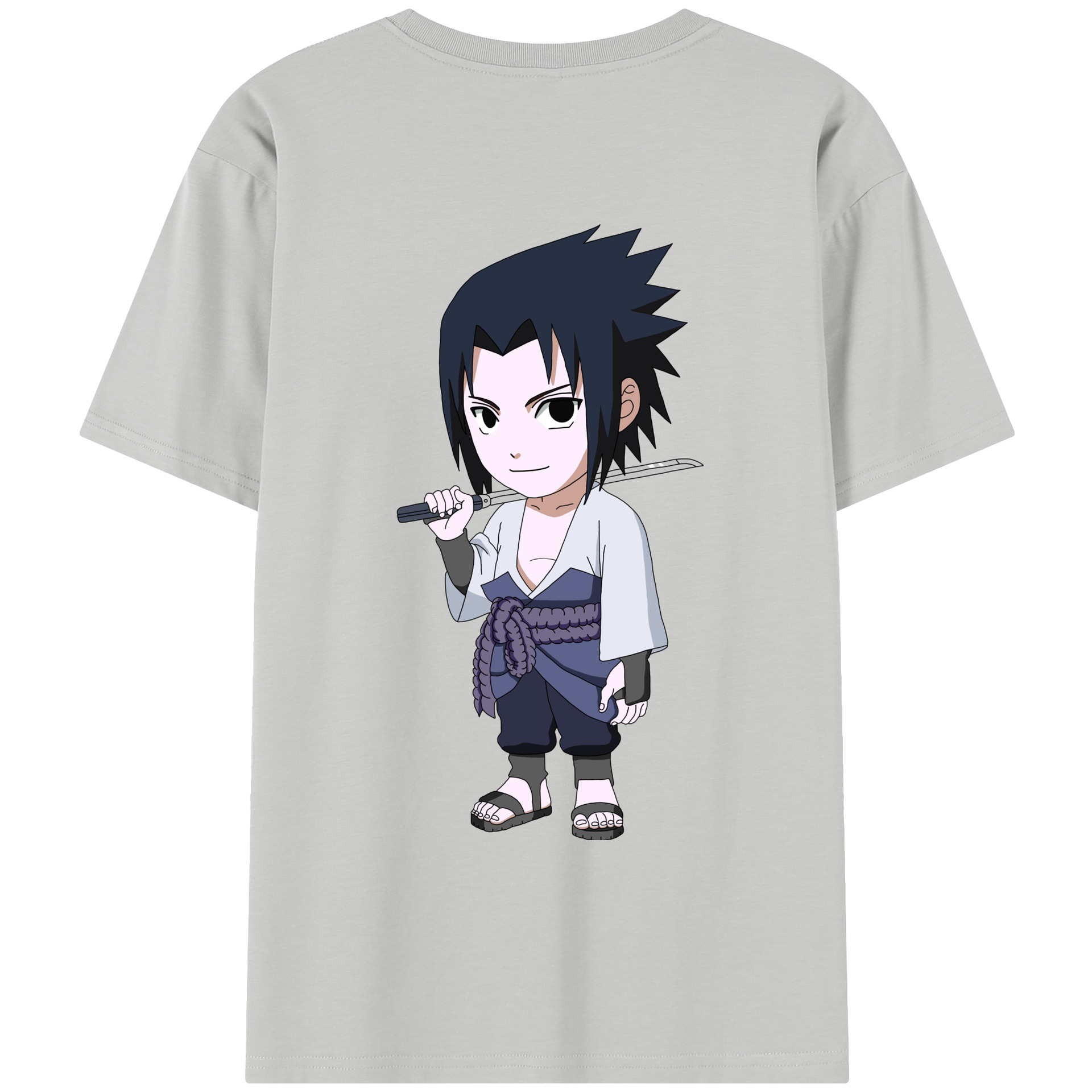（画像用） NARUTO -ナルト- うちは サスケ Uchiha Sasuke レディース半袖Tシャツ(バックプリント)