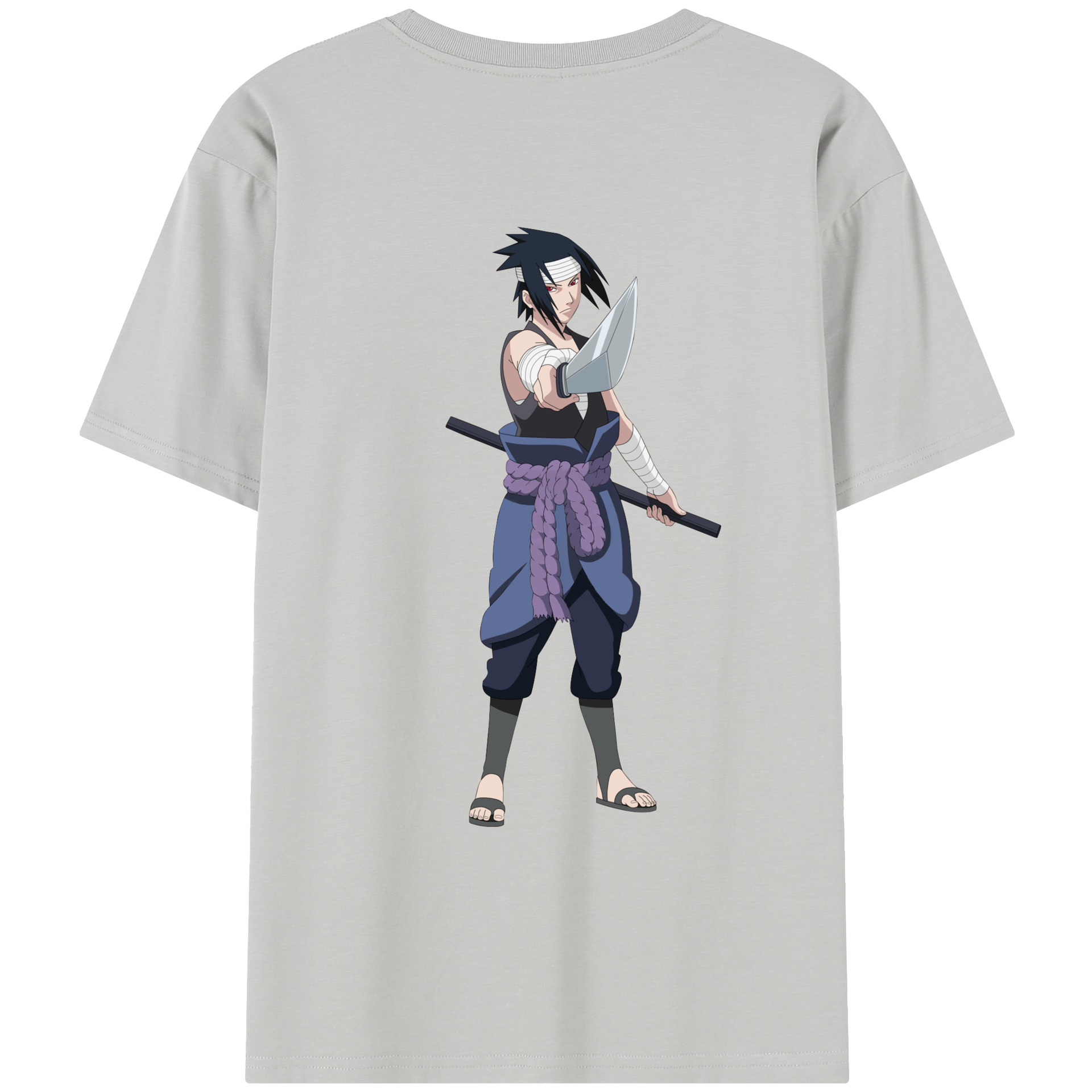 （画像用） NARUTO -ナルト- うちは サスケ Uchiha Sasuke レディース半袖Tシャツ(バックプリント)