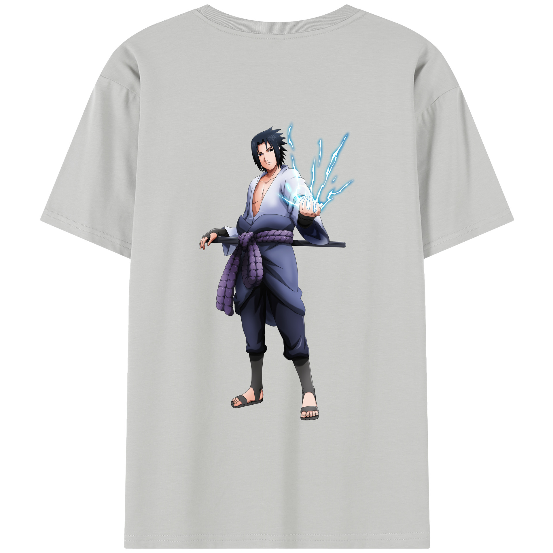 （画像用） NARUTO -ナルト- うちは サスケ Uchiha Sasuke レディース半袖Tシャツ(バックプリント)