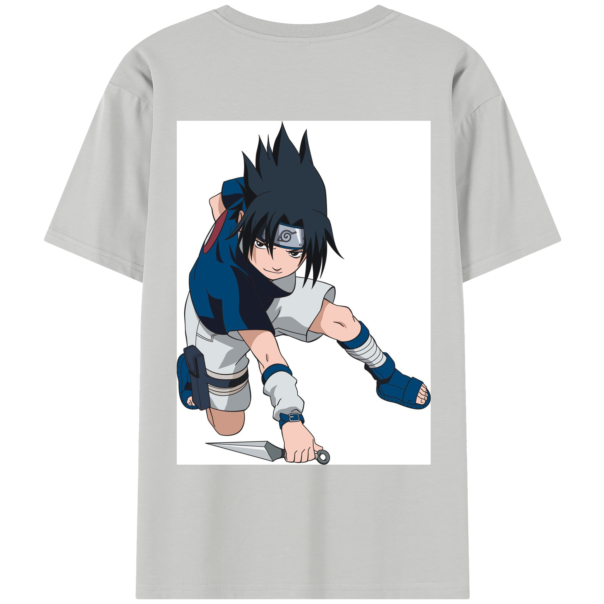 （画像用） NARUTO -ナルト- うちは サスケ Uchiha Sasuke レディース半袖Tシャツ(バックプリント)