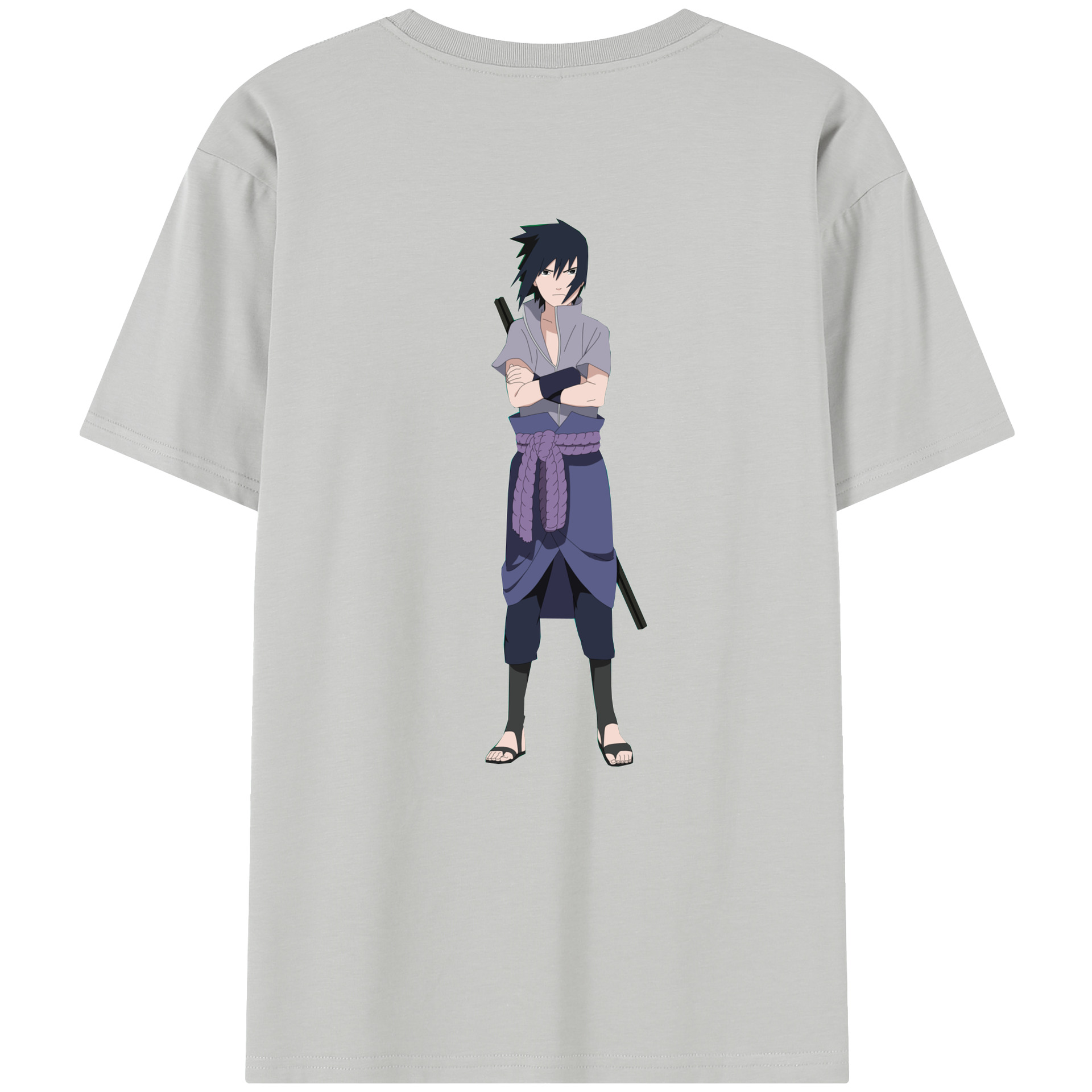 （画像用） NARUTO -ナルト- うちは サスケ Uchiha Sasuke レディース半袖Tシャツ(バックプリント)
