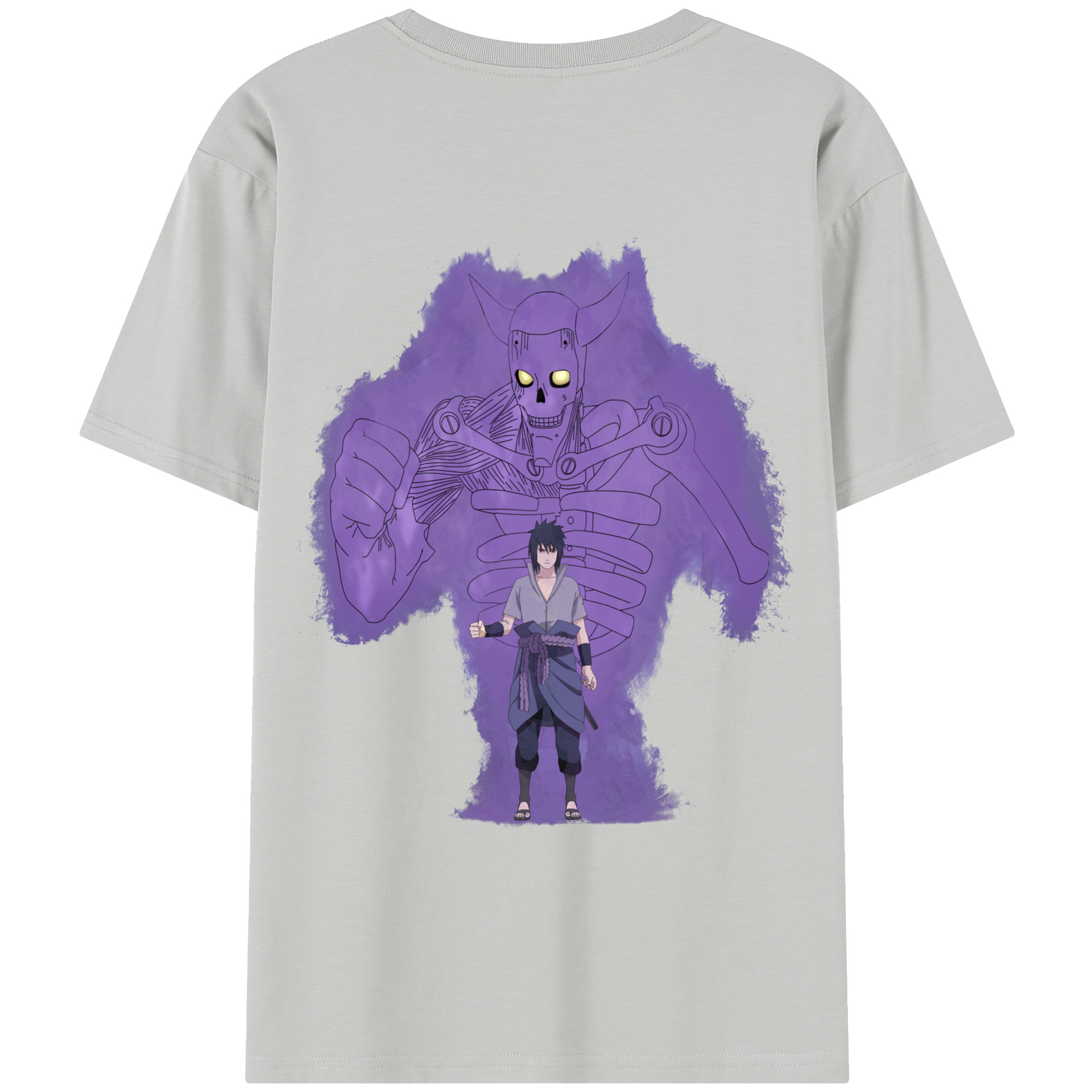 （画像用） NARUTO -ナルト- うちは サスケ Uchiha Sasuke レディース半袖Tシャツ(バックプリント)