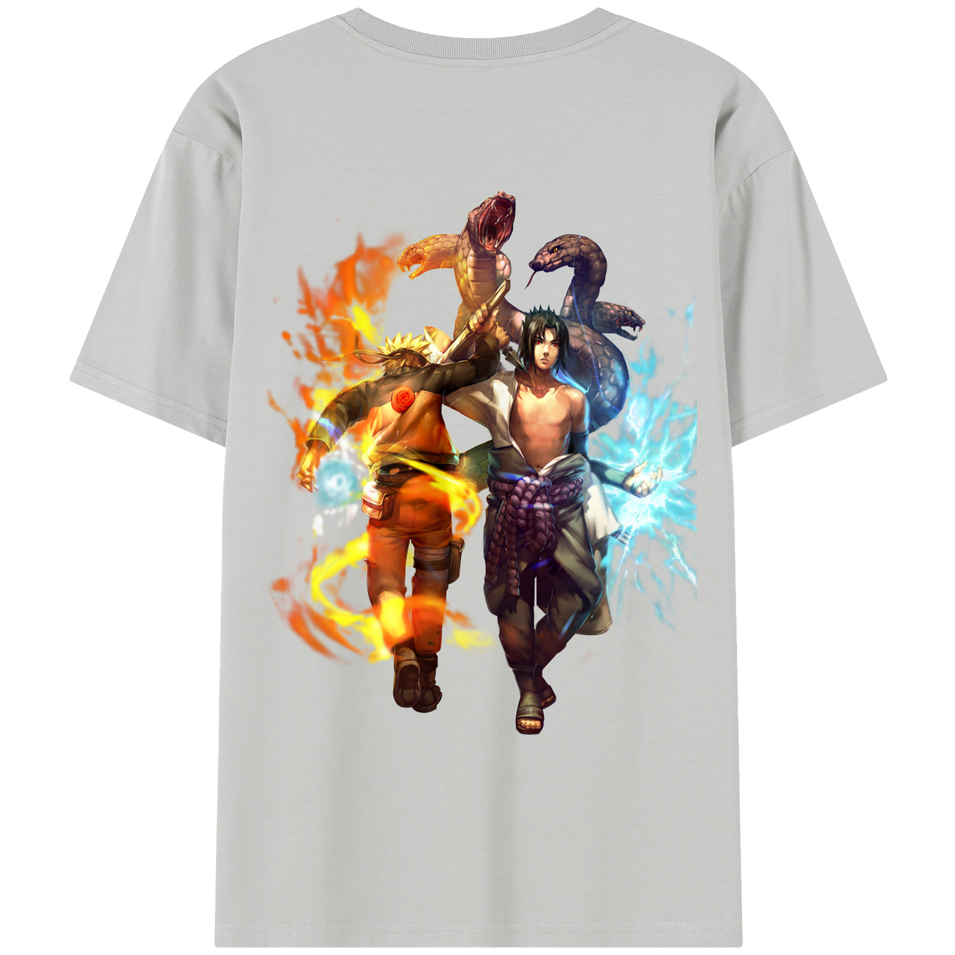 （画像用） NARUTO -ナルト- うちは サスケ Uchiha Sasuke レディース半袖Tシャツ(バックプリント)