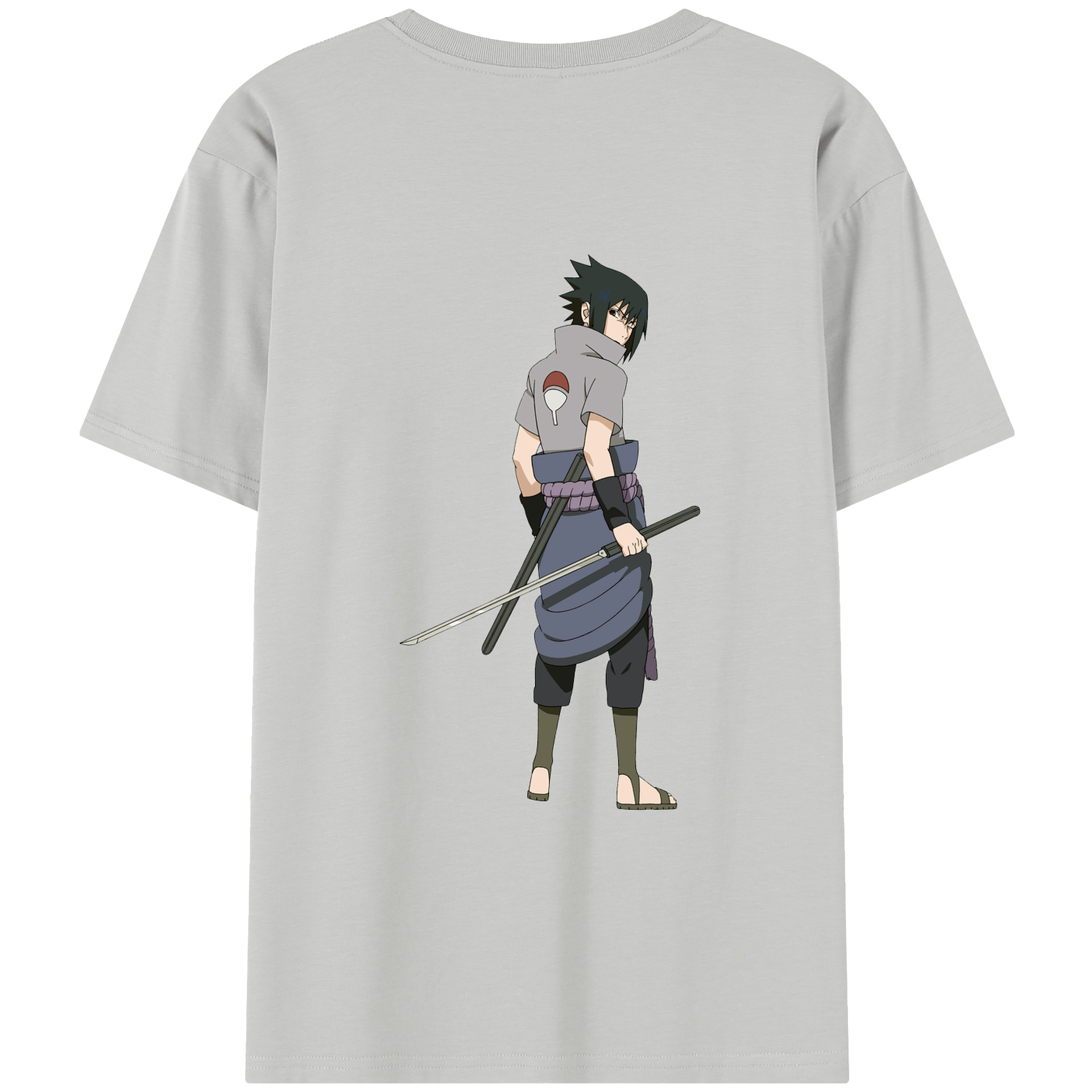 （画像用） NARUTO -ナルト- うちは サスケ Uchiha Sasuke レディース半袖Tシャツ(バックプリント)