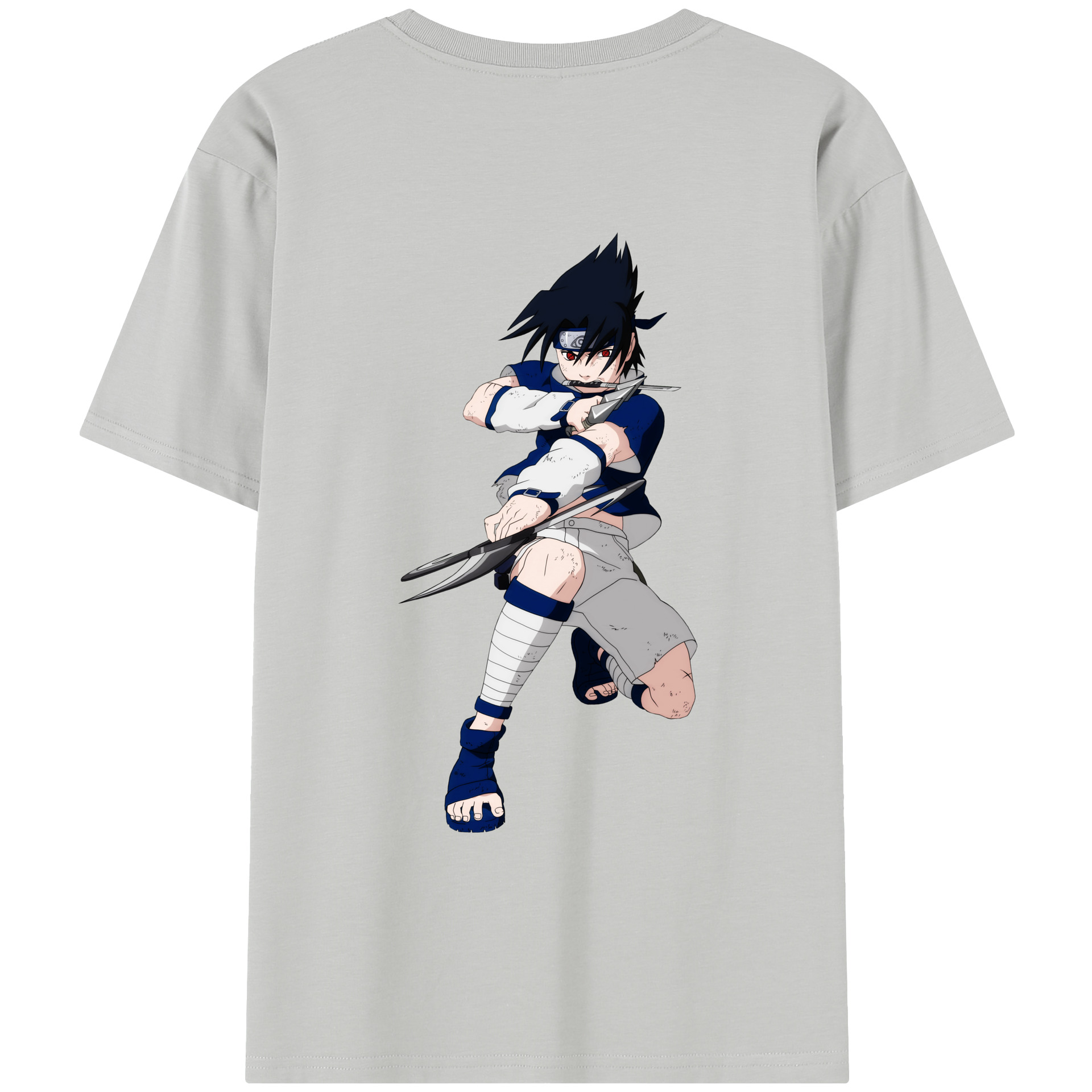（画像用） NARUTO -ナルト- うちは サスケ Uchiha Sasuke レディース半袖Tシャツ(バックプリント)