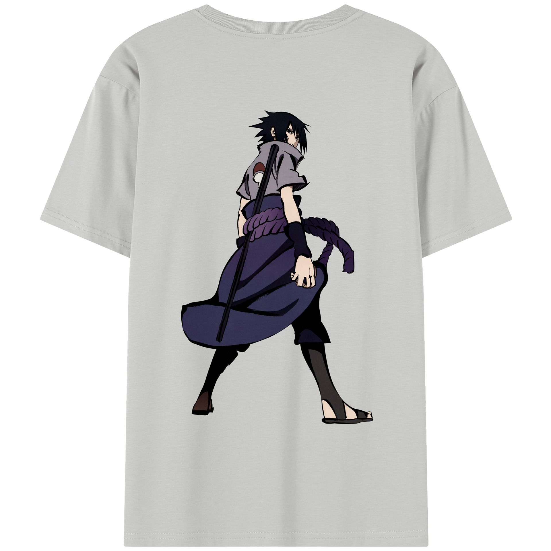 （画像用） NARUTO -ナルト- うちは サスケ Uchiha Sasuke レディース半袖Tシャツ(バックプリント)