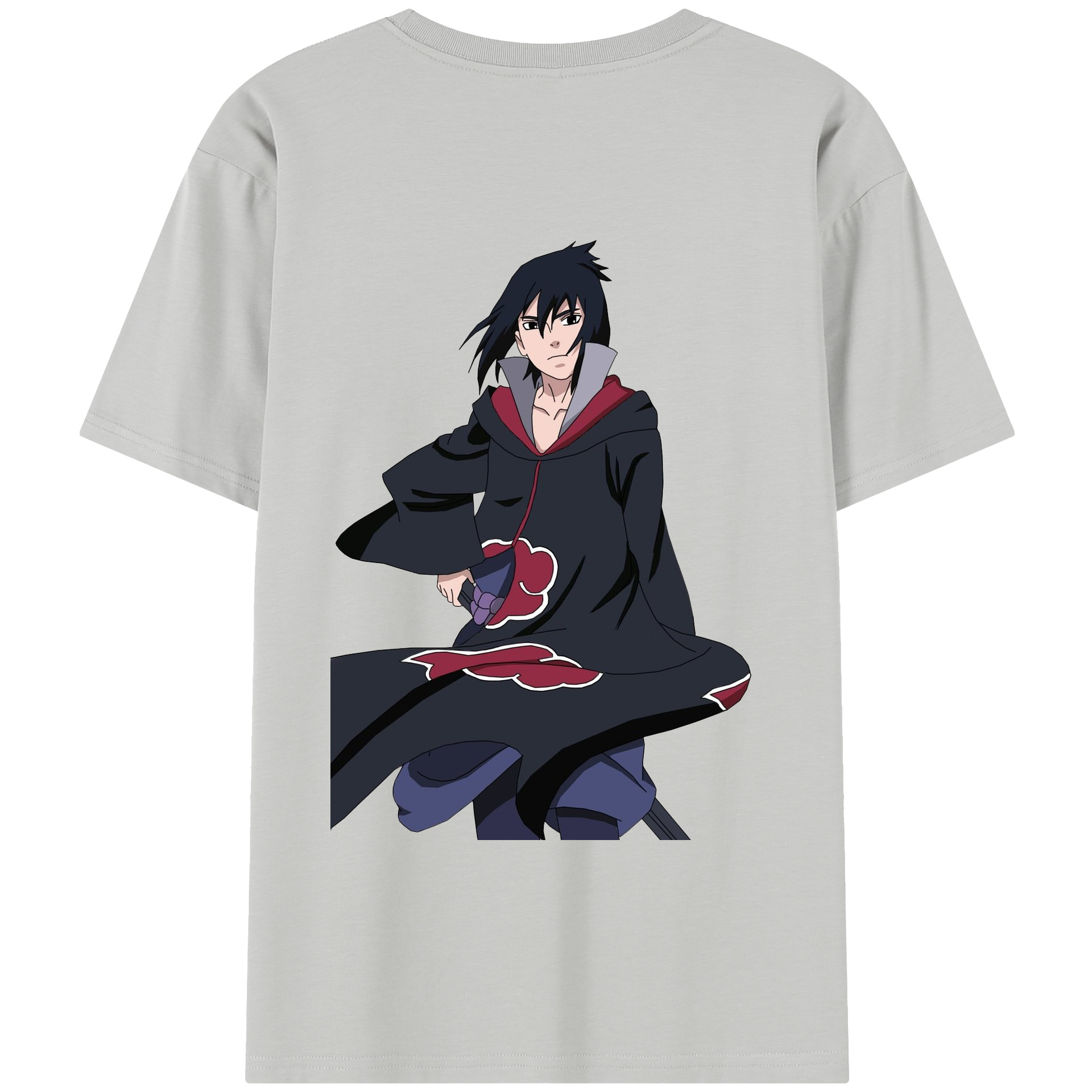 （画像用） NARUTO -ナルト- うちは サスケ Uchiha Sasuke レディース半袖Tシャツ(バックプリント)