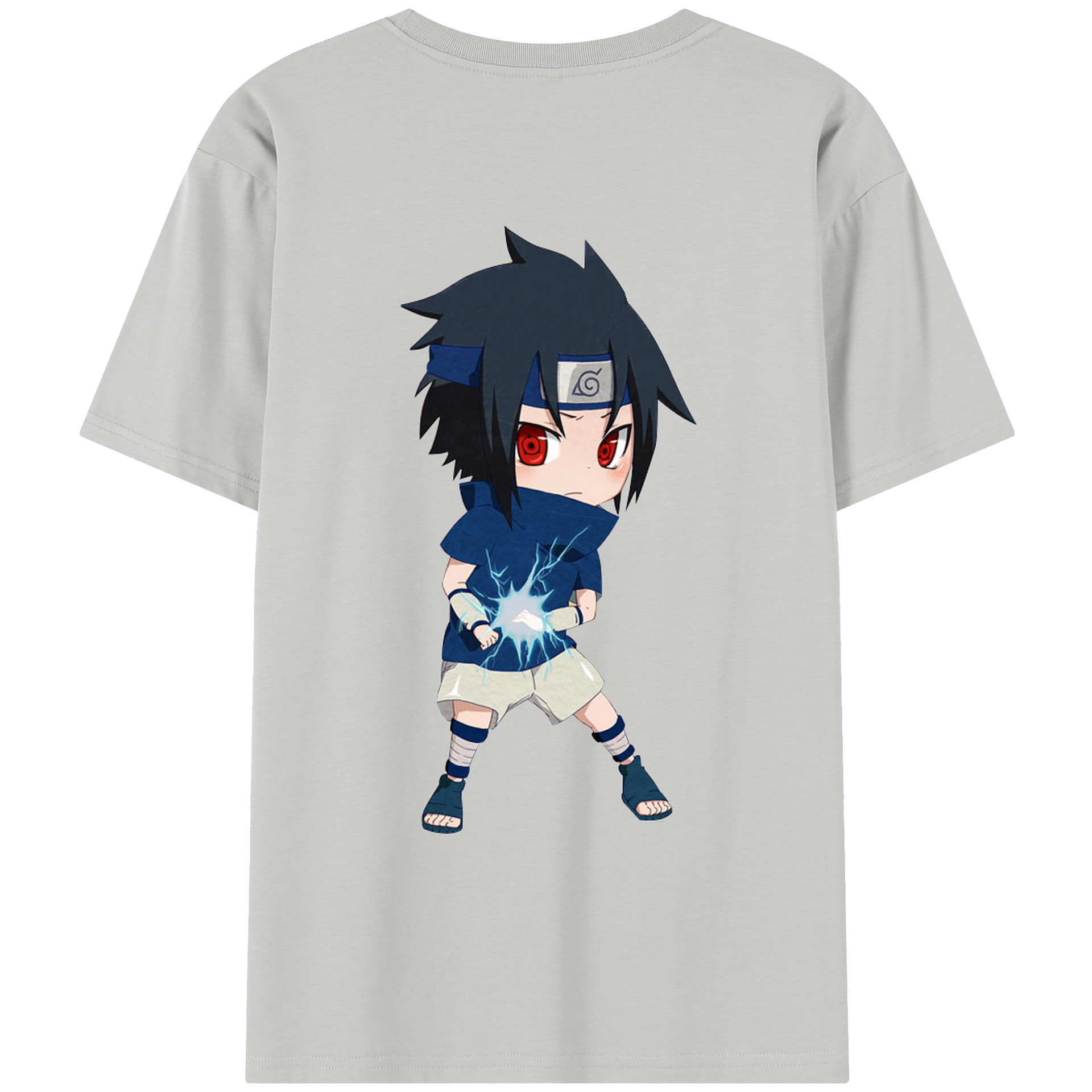 （画像用） NARUTO -ナルト- うちは サスケ Uchiha Sasuke レディース半袖Tシャツ(バックプリント)