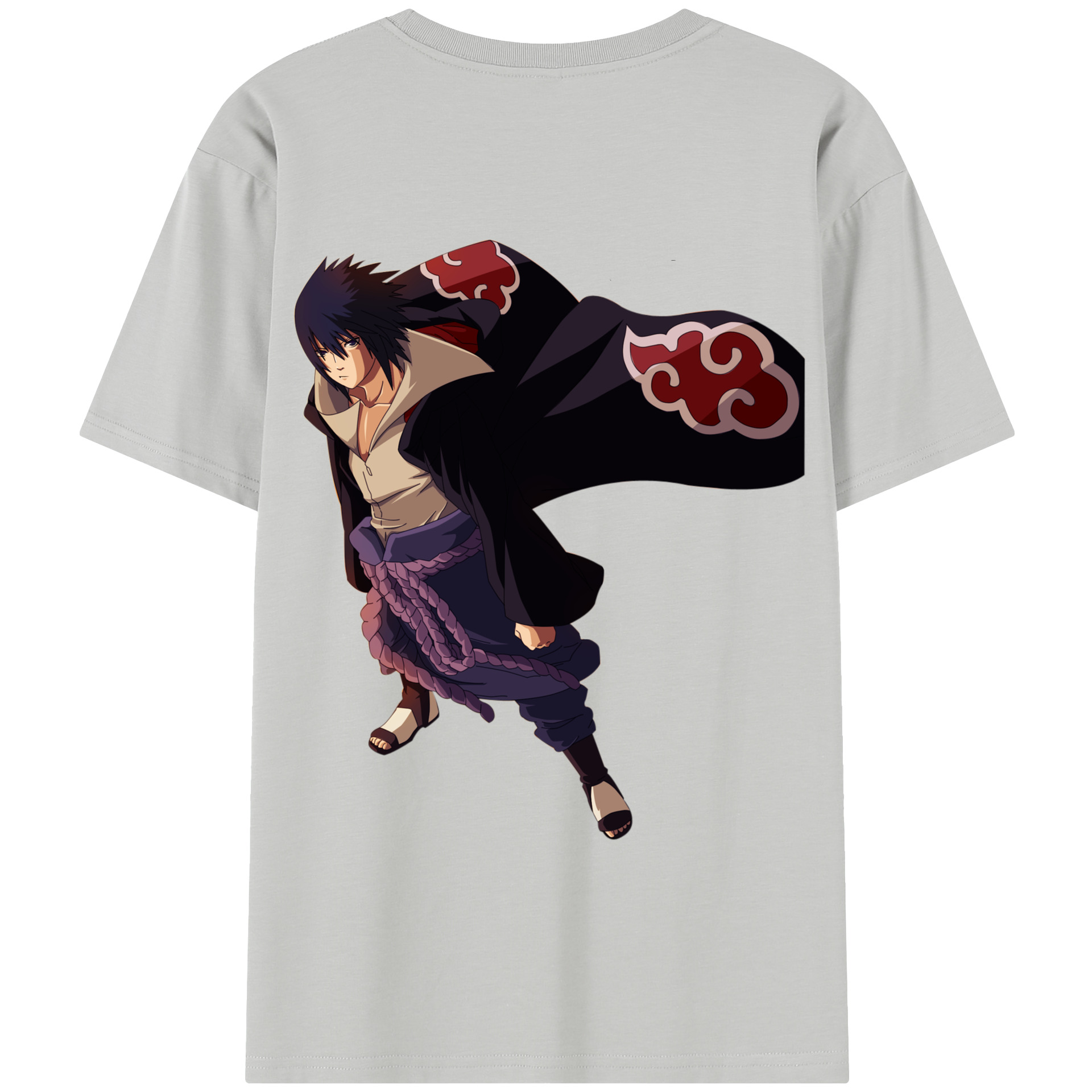 （画像用） NARUTO -ナルト- うちは サスケ Uchiha Sasuke レディース半袖Tシャツ(バックプリント)