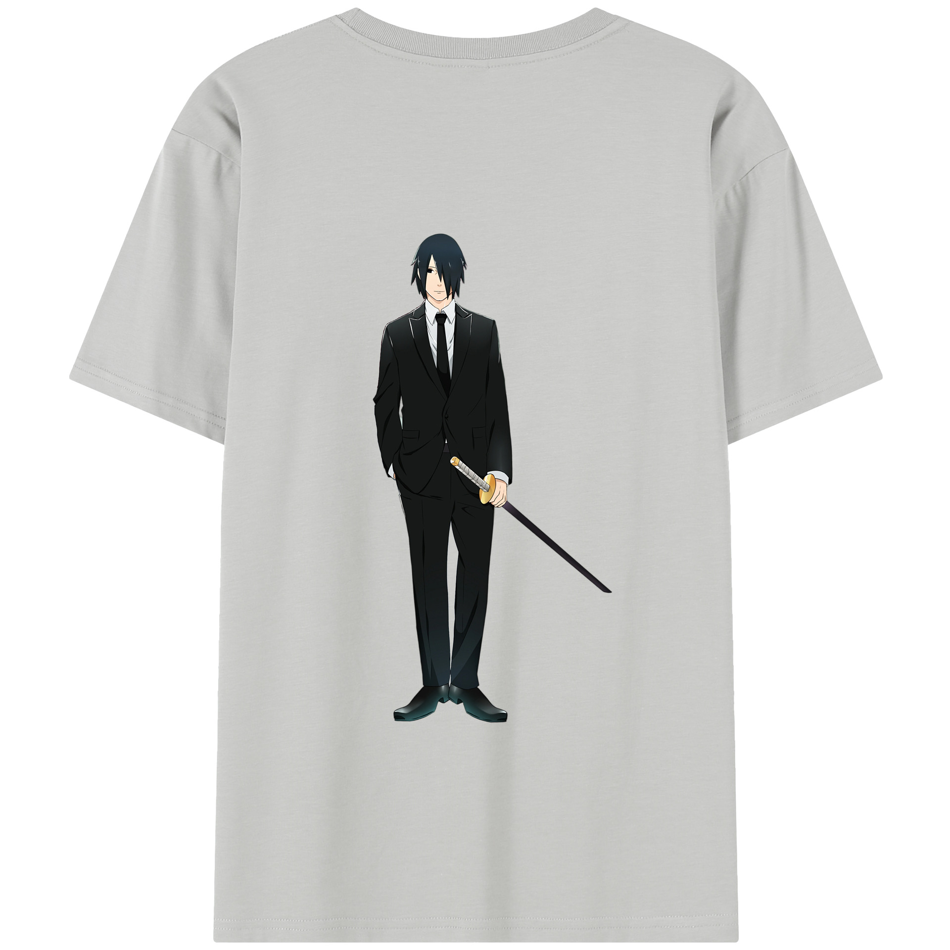 （画像用） NARUTO -ナルト- うちは サスケ Uchiha Sasuke レディース半袖Tシャツ(バックプリント)