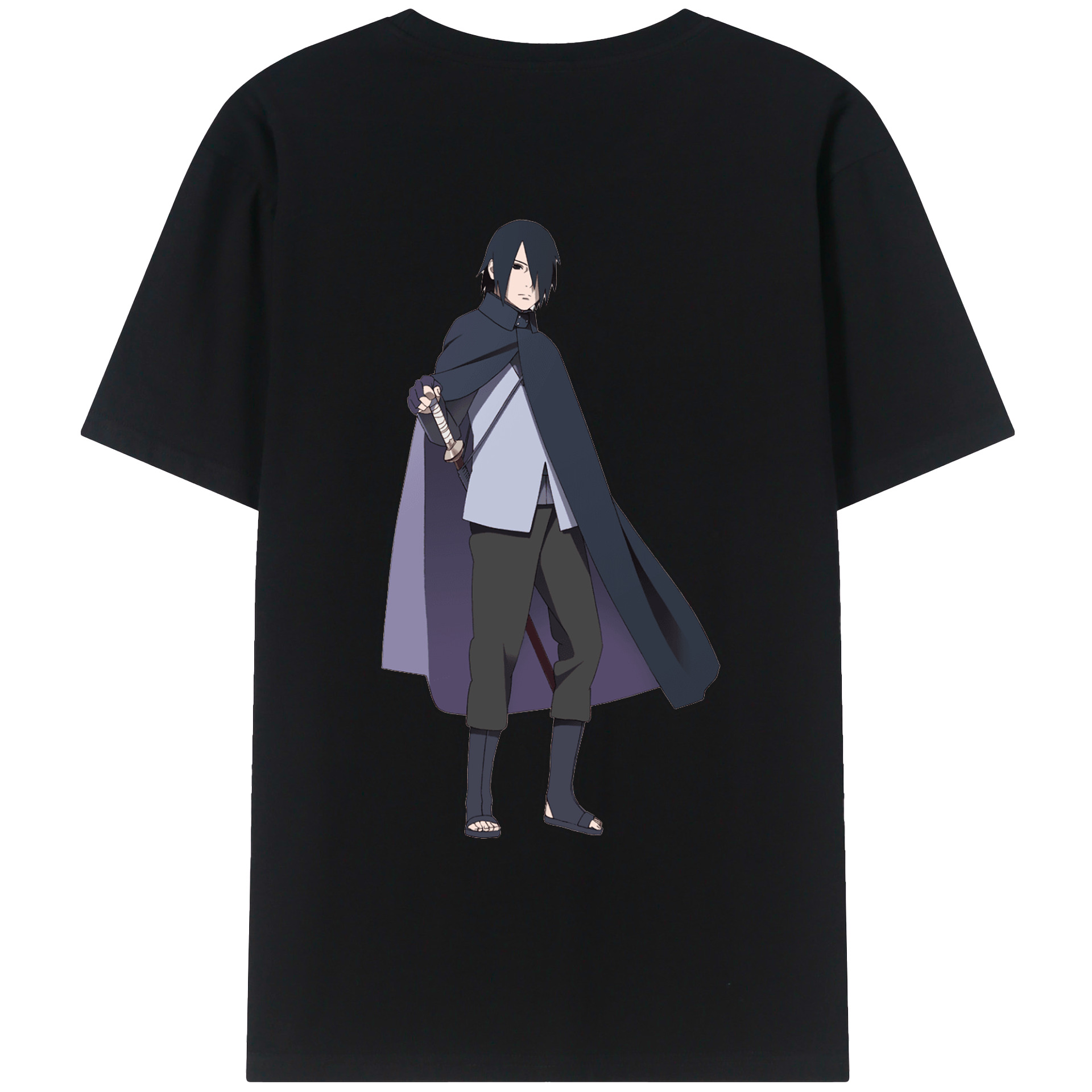 （画像用） NARUTO -ナルト- うちは サスケ Uchiha Sasuke レディース半袖Tシャツ(バックプリント)