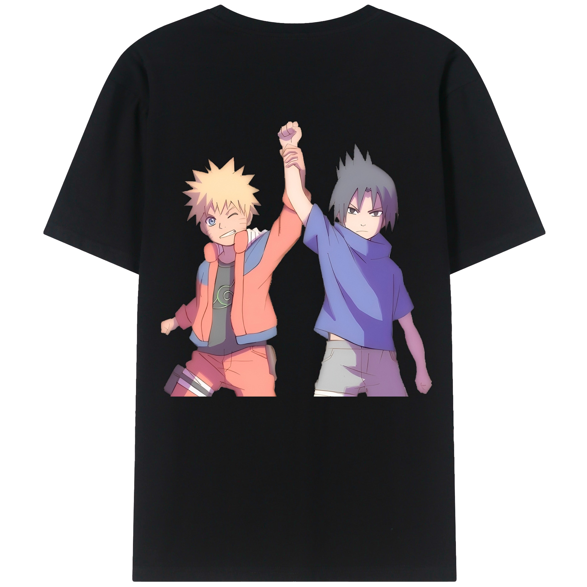 （画像用） NARUTO -ナルト- うちは サスケ Uchiha Sasuke レディース半袖Tシャツ(バックプリント)