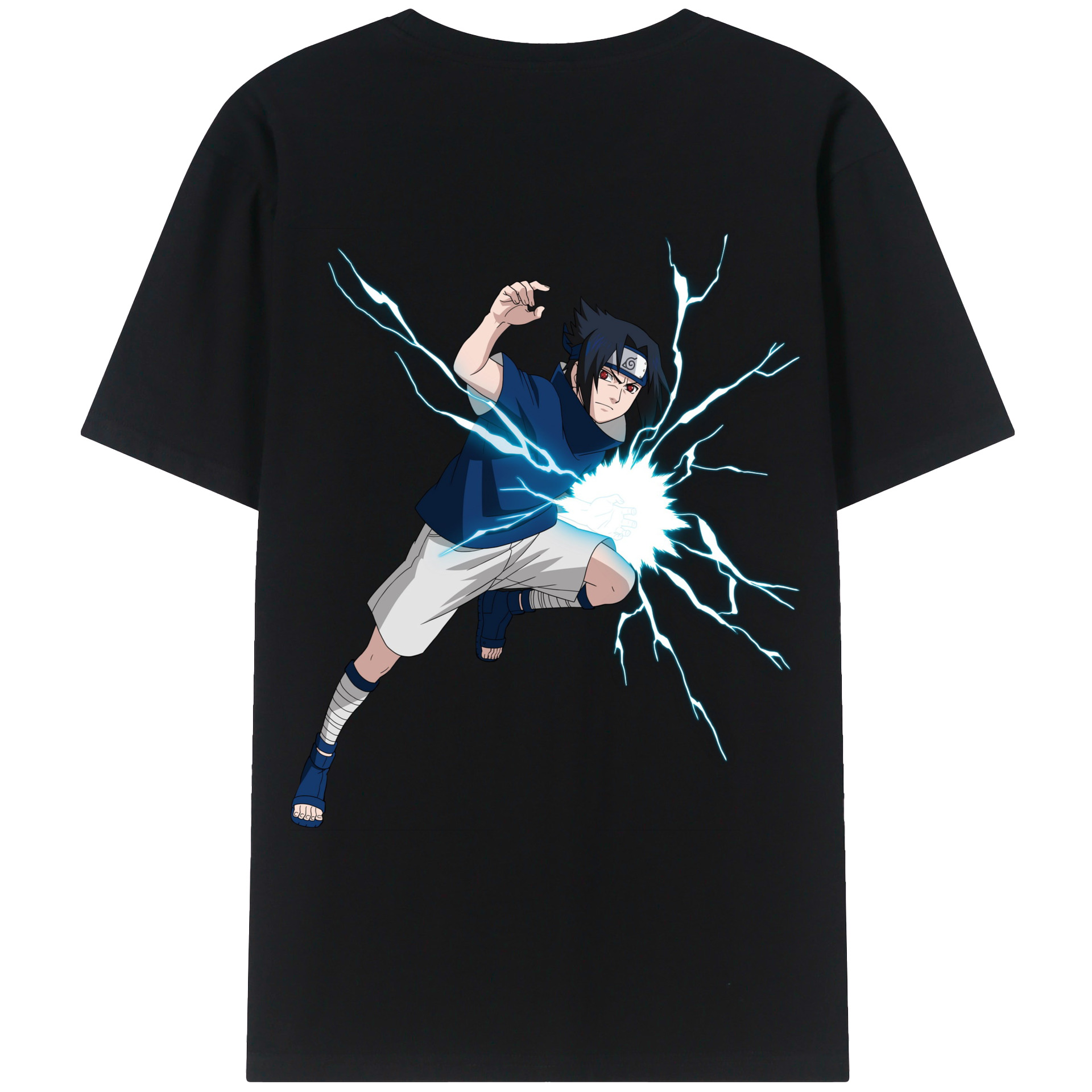 （画像用） NARUTO -ナルト- うちは サスケ Uchiha Sasuke レディース半袖Tシャツ(バックプリント)