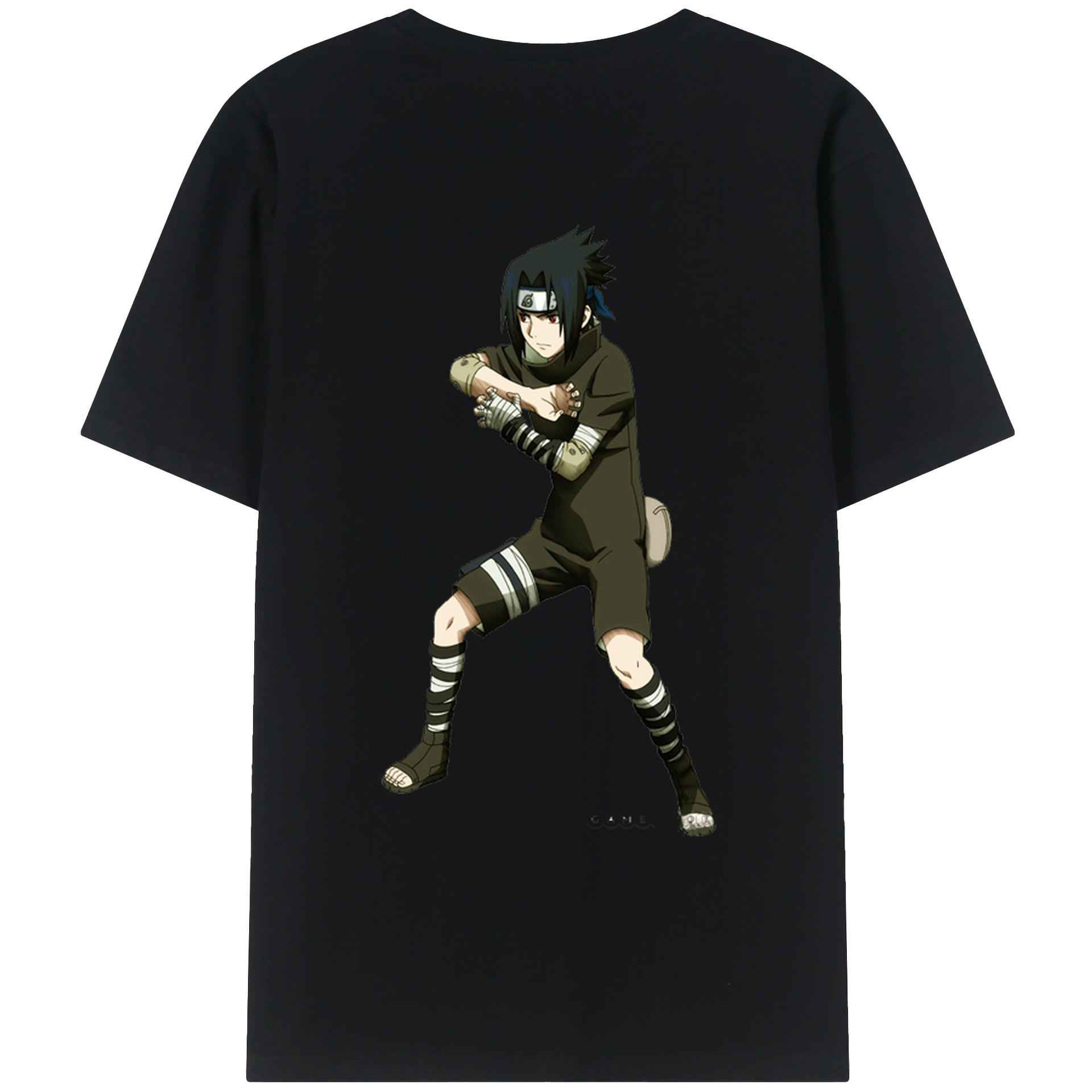 （画像用） NARUTO -ナルト- うちは サスケ Uchiha Sasuke レディース半袖Tシャツ(バックプリント)