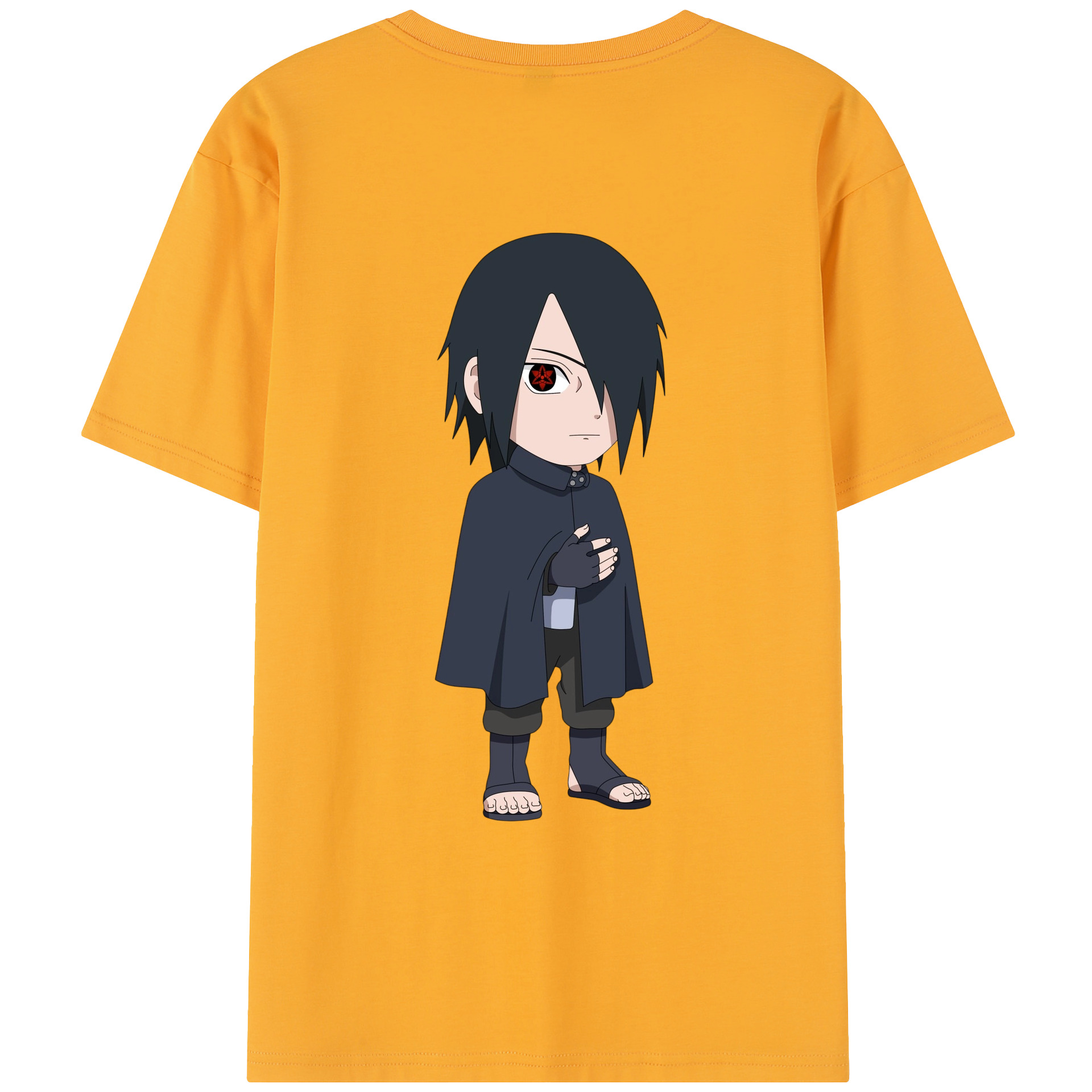 （画像用） NARUTO -ナルト- うちは サスケ Uchiha Sasuke レディース半袖Tシャツ(バックプリント)