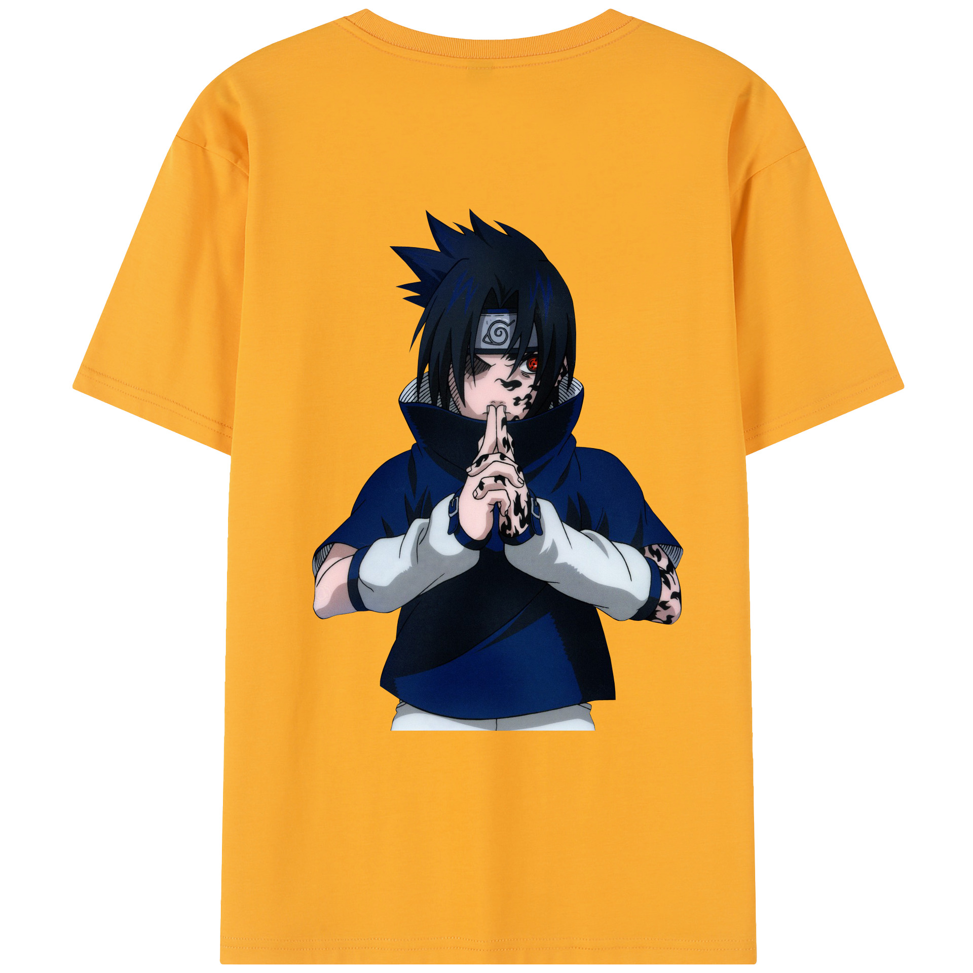 （画像用） NARUTO -ナルト- うちは サスケ Uchiha Sasuke レディース半袖Tシャツ(バックプリント)