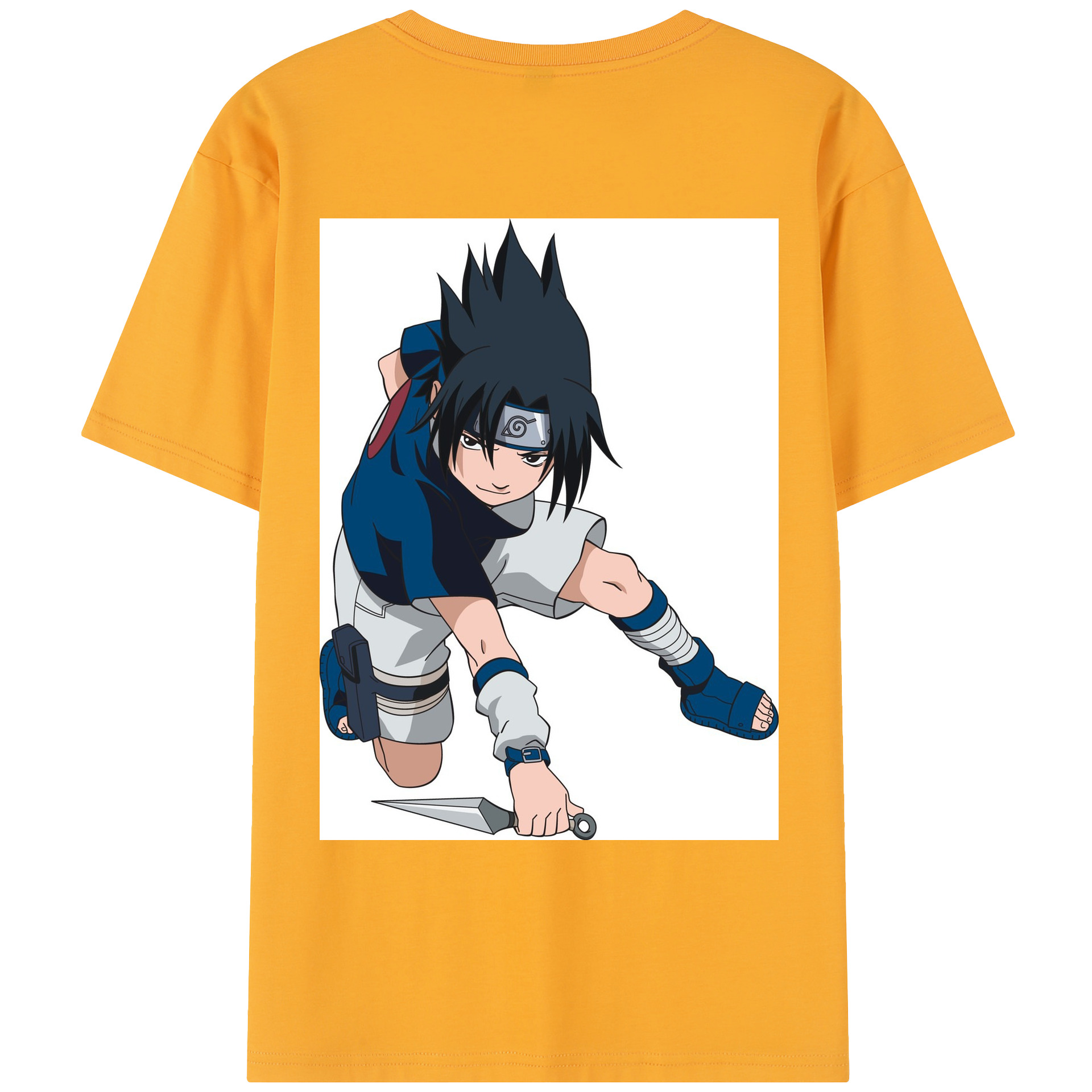 （画像用） NARUTO -ナルト- うちは サスケ Uchiha Sasuke レディース半袖Tシャツ(バックプリント)