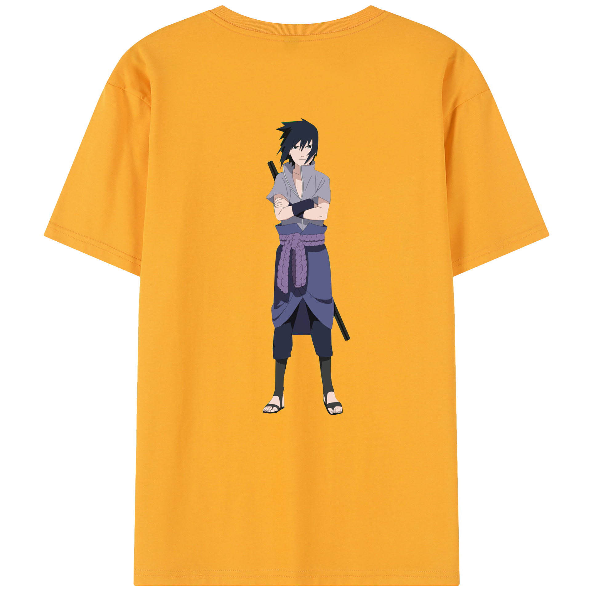 （画像用） NARUTO -ナルト- うちは サスケ Uchiha Sasuke レディース半袖Tシャツ(バックプリント)