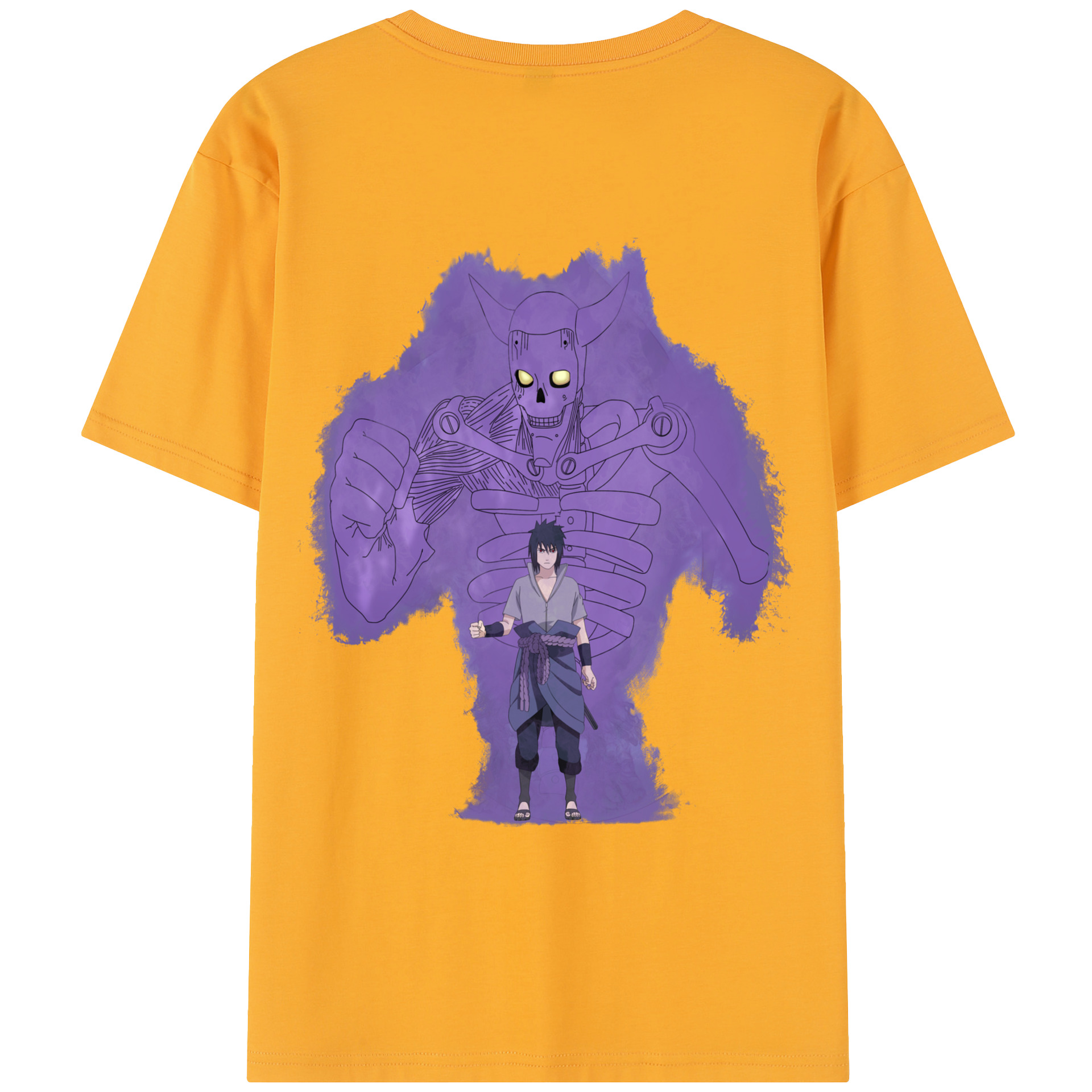 （画像用） NARUTO -ナルト- うちは サスケ Uchiha Sasuke レディース半袖Tシャツ(バックプリント)