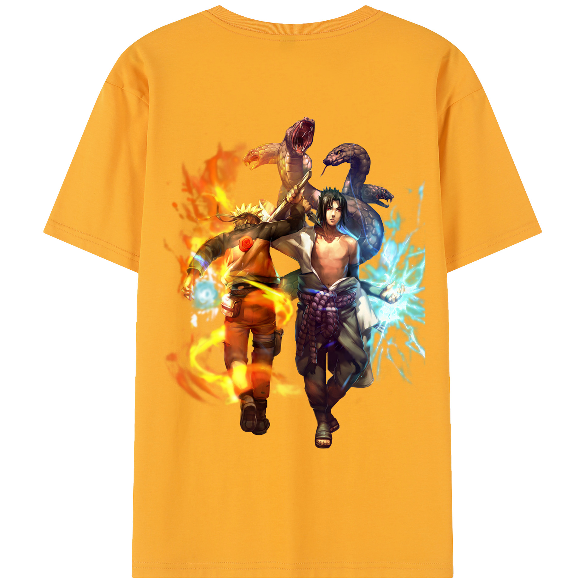 （画像用） NARUTO -ナルト- うちは サスケ Uchiha Sasuke レディース半袖Tシャツ(バックプリント)