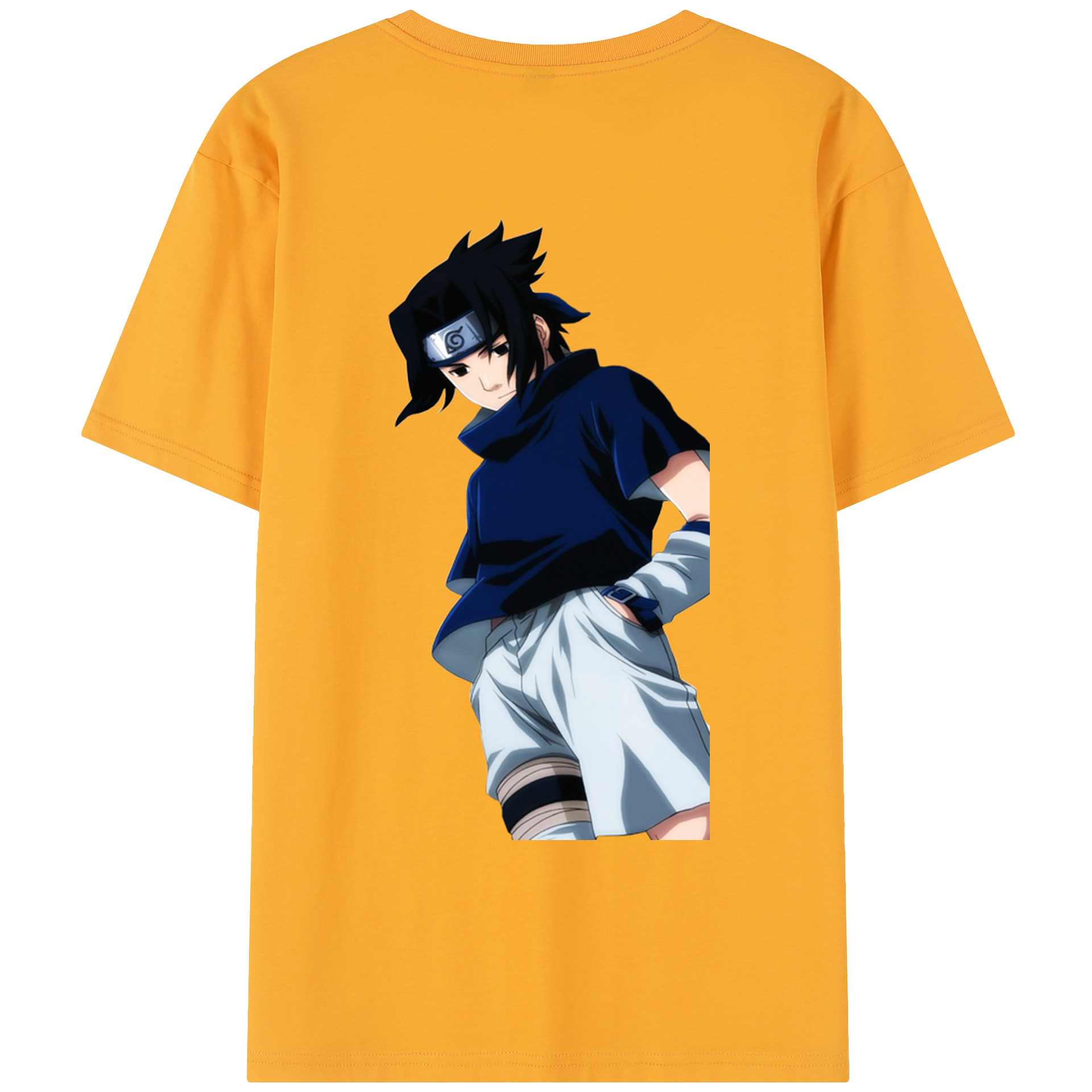 （画像用） NARUTO -ナルト- うちは サスケ Uchiha Sasuke レディース半袖Tシャツ(バックプリント)