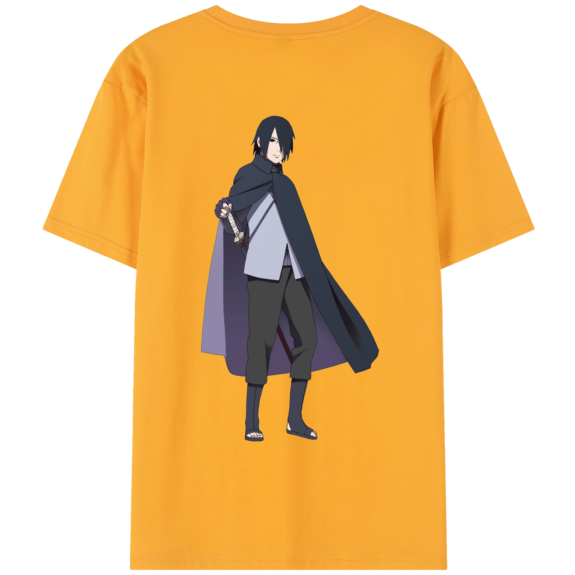 （画像用） NARUTO -ナルト- うちは サスケ Uchiha Sasuke レディース半袖Tシャツ(バックプリント)