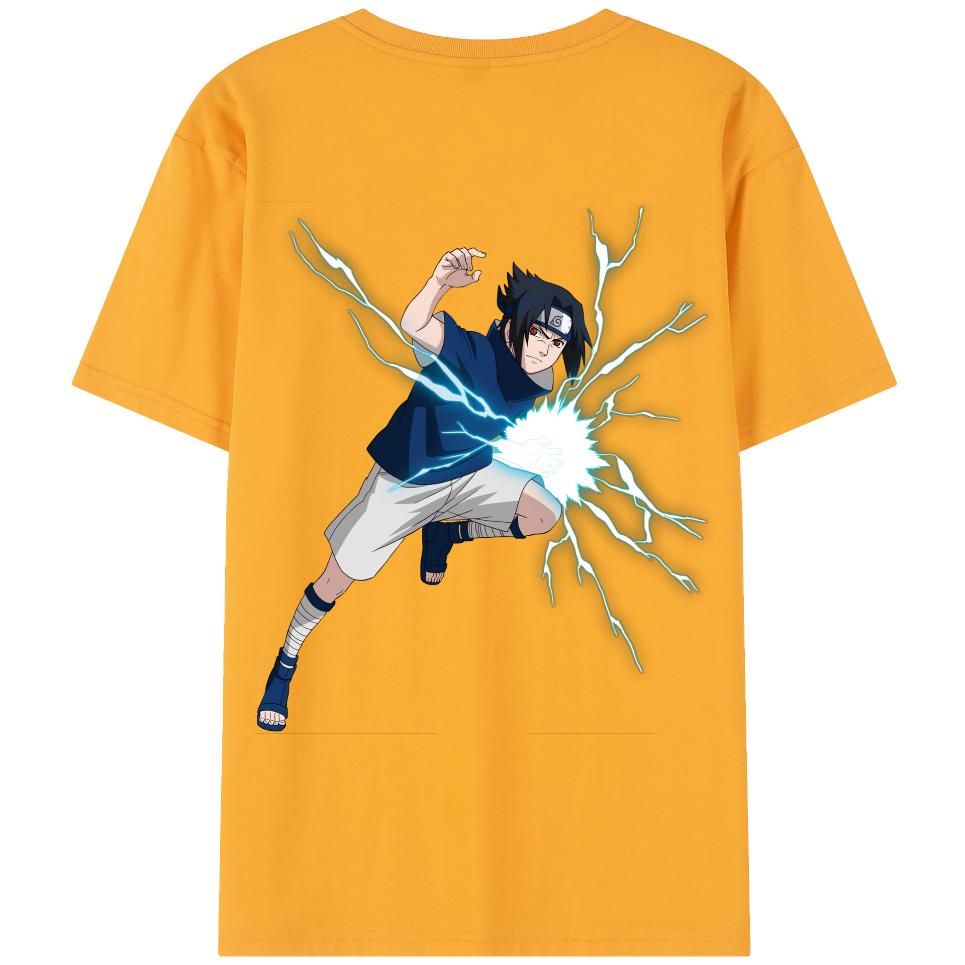 （画像用） NARUTO -ナルト- うちは サスケ Uchiha Sasuke レディース半袖Tシャツ(バックプリント)