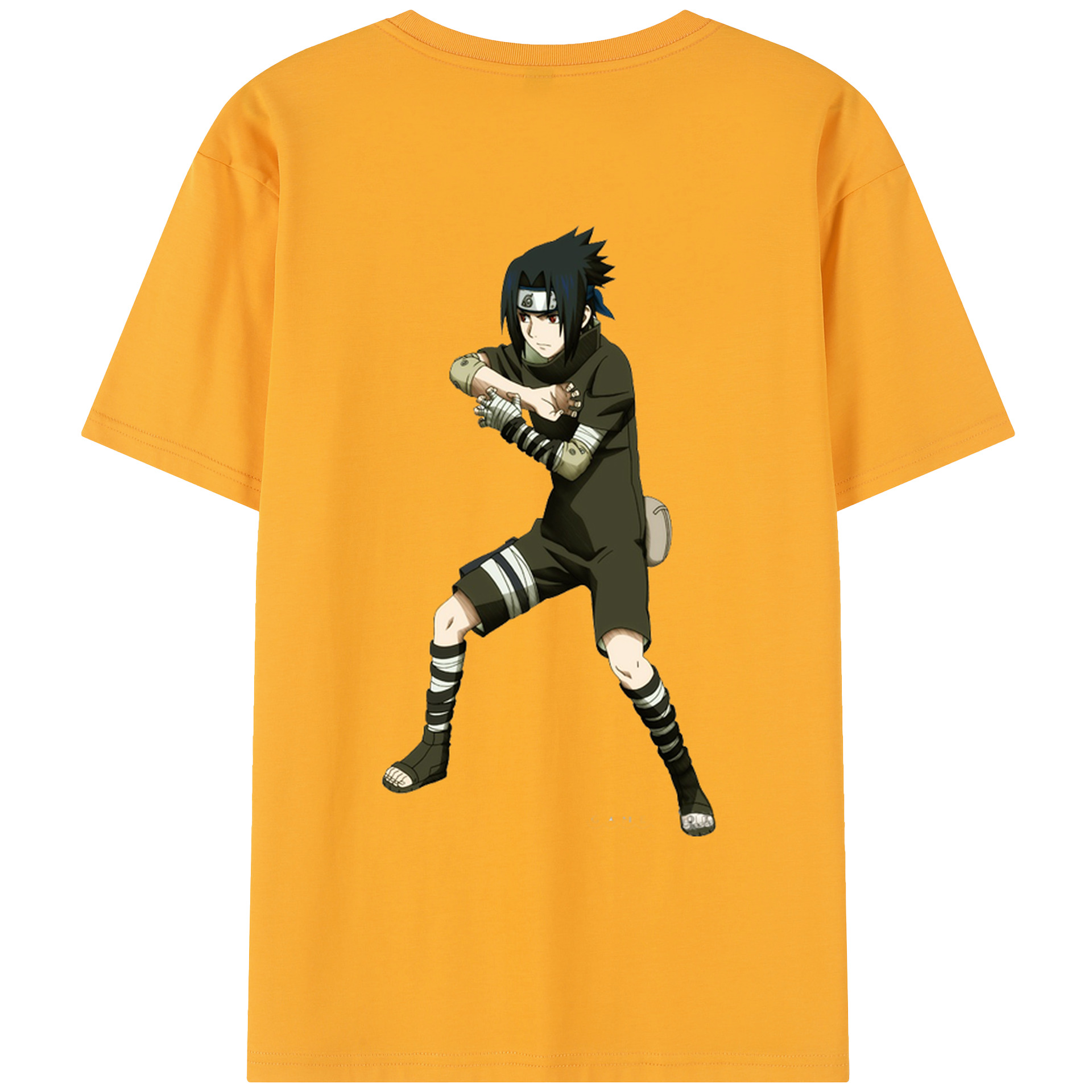 （画像用） NARUTO -ナルト- うちは サスケ Uchiha Sasuke レディース半袖Tシャツ(バックプリント)