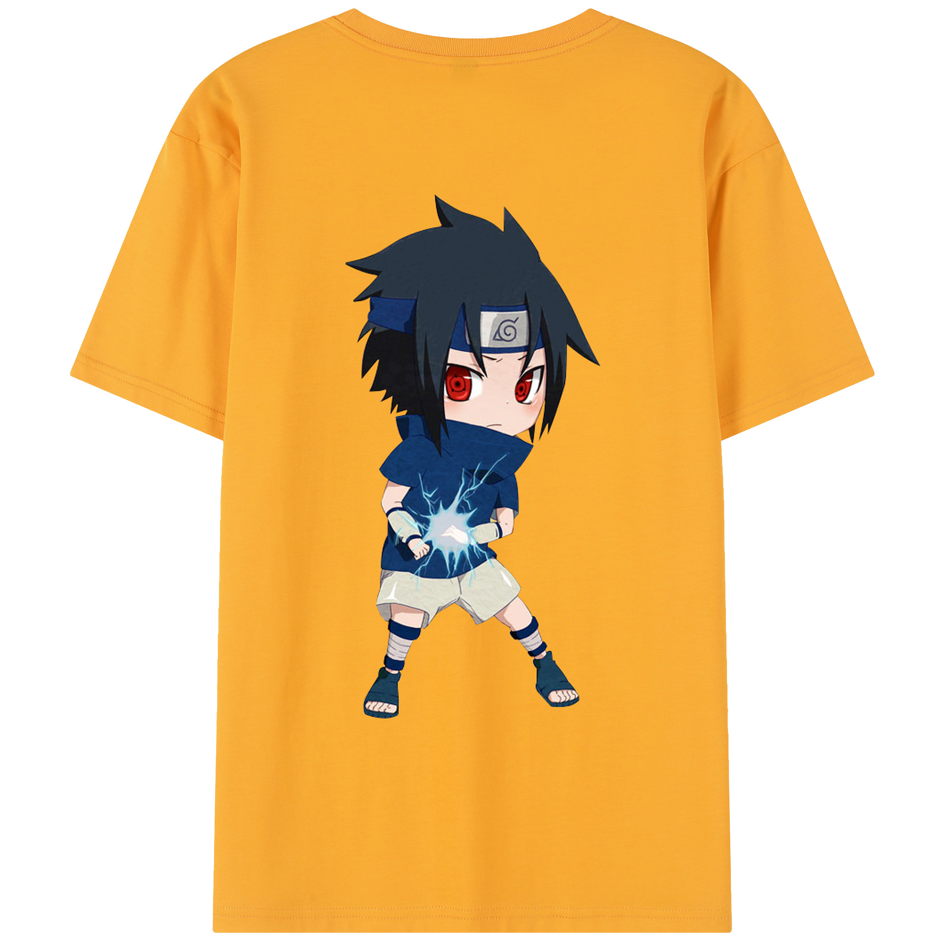 （画像用） NARUTO -ナルト- うちは サスケ Uchiha Sasuke レディース半袖Tシャツ(バックプリント)