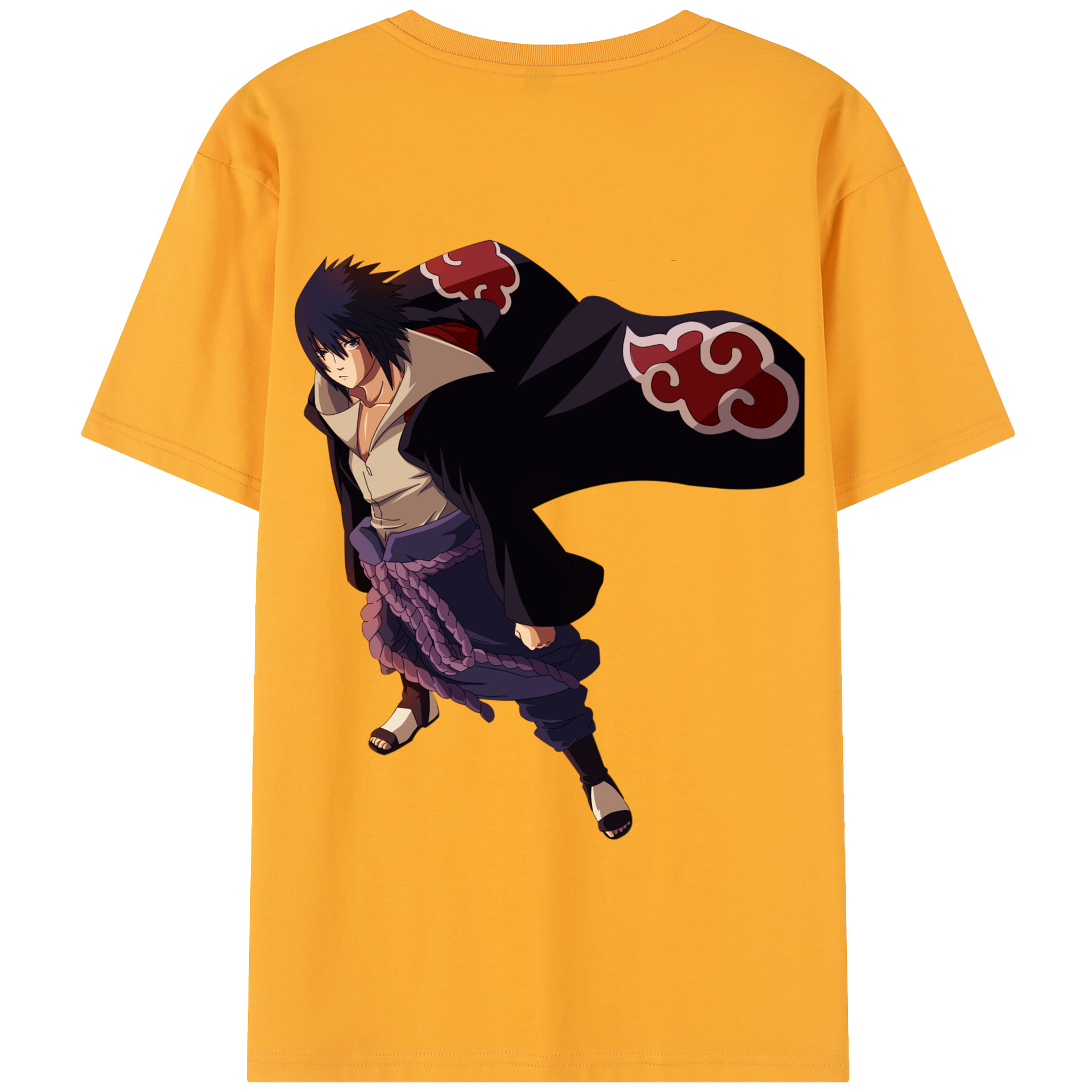 （画像用） NARUTO -ナルト- うちは サスケ Uchiha Sasuke レディース半袖Tシャツ(バックプリント)